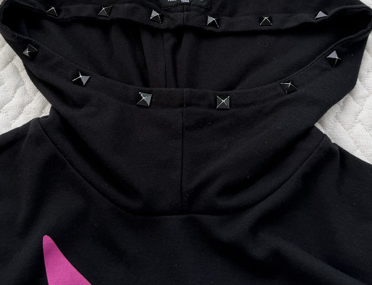 Super Lovers Super Lovers Bunny Hoodie Black Pink Logo Y2K Japan Size M / US 6-8 / IT 42-44 - 4 Thumbnail