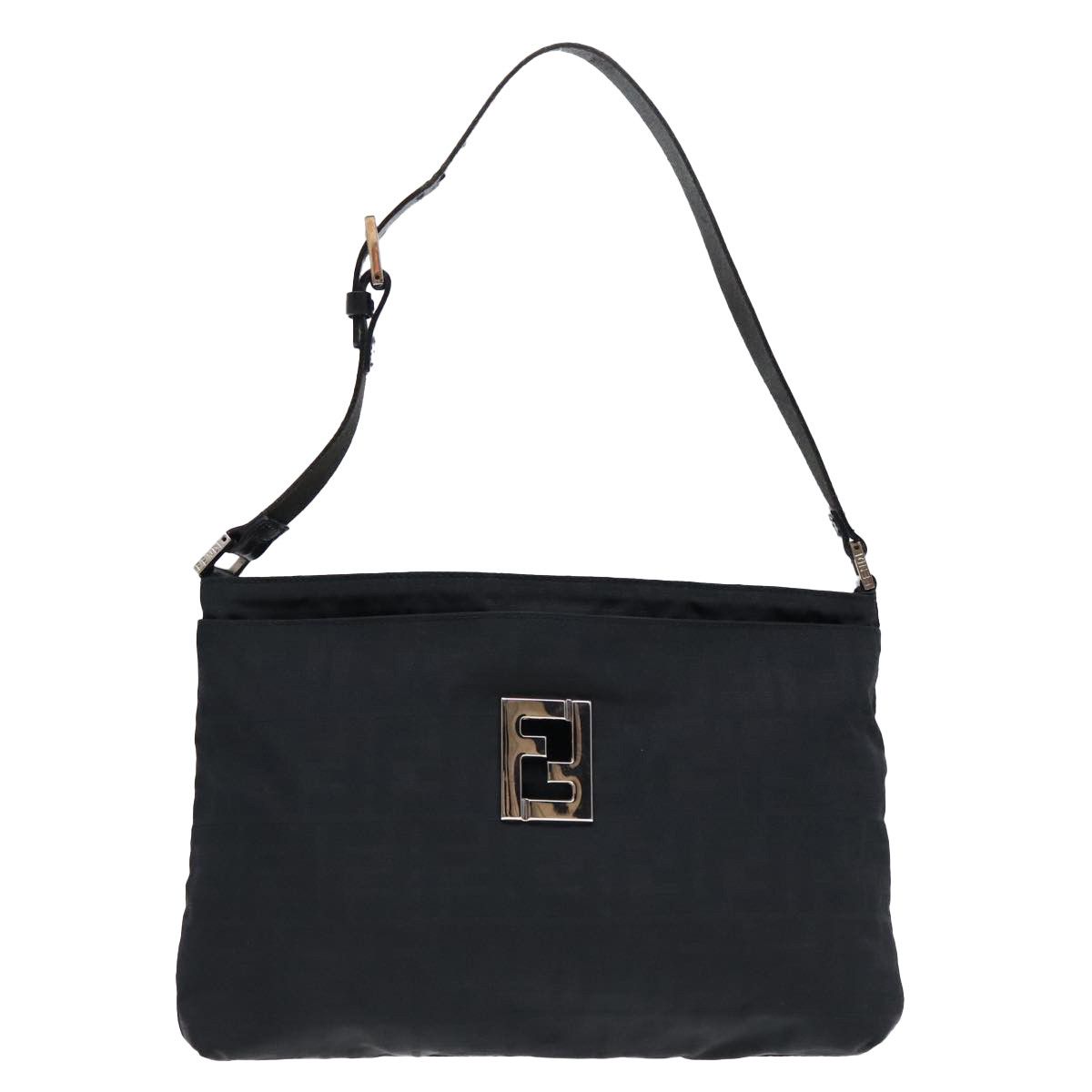Fendi Black Canvas Shoulder Bag (Pre-Owned) Size ONE SIZE - 1 Thumbnail