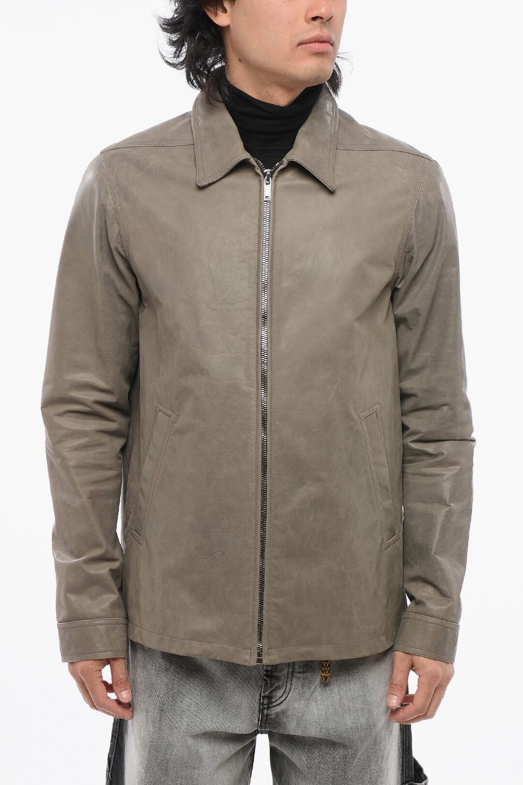 Rick Owens RICK OWENS LIDO SS24 BRAD LEATHER JACKET Size US L / EU 52-54 / 3 - 2 Thumbnail