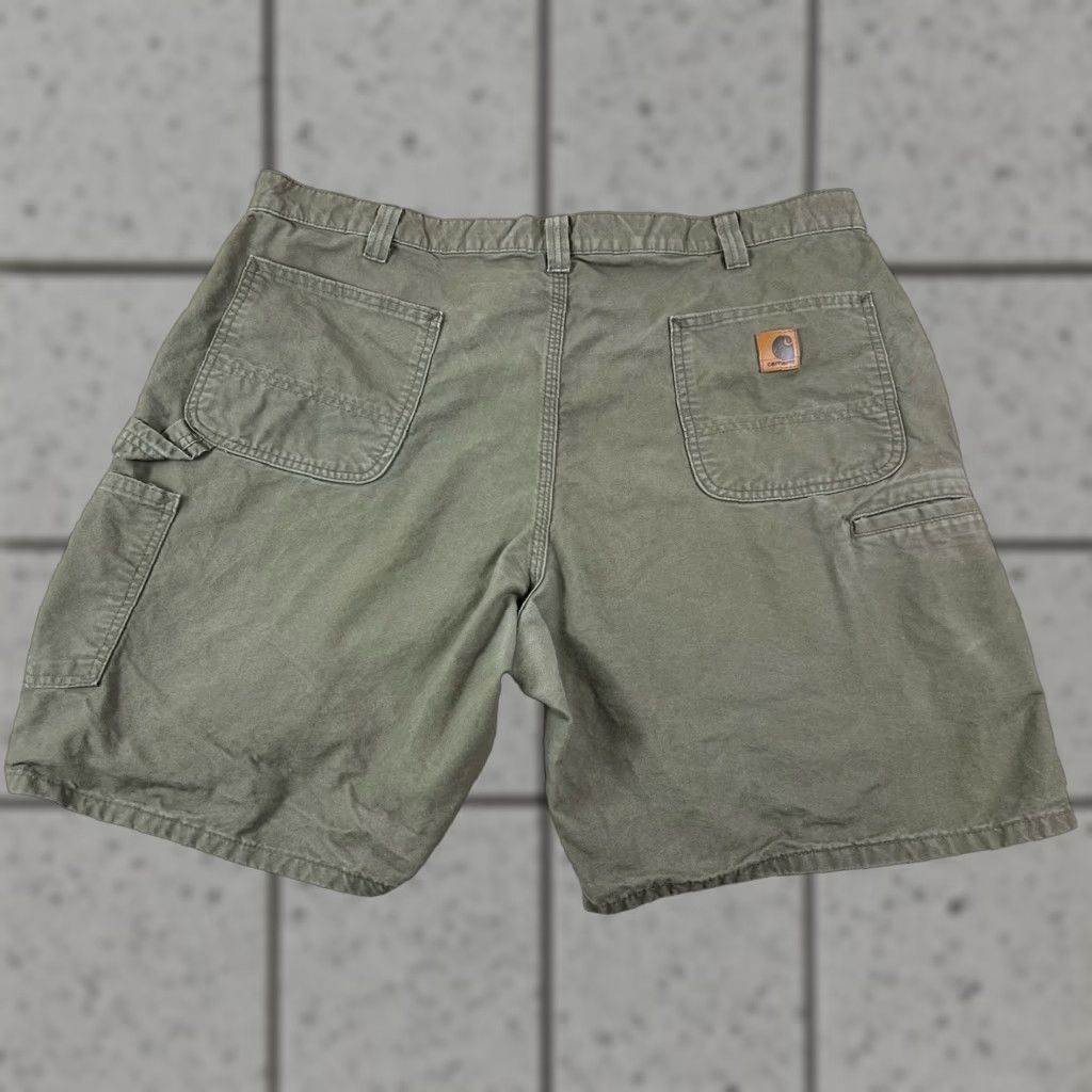 Carhartt VINTAGE Carhartt Brown 42 Cargo Shorts Canvas Workwear Mens 5-Pocket 8in Inseam Regular 90s Outdoor Size US 42 / EU 58 - 1 Thumbnail