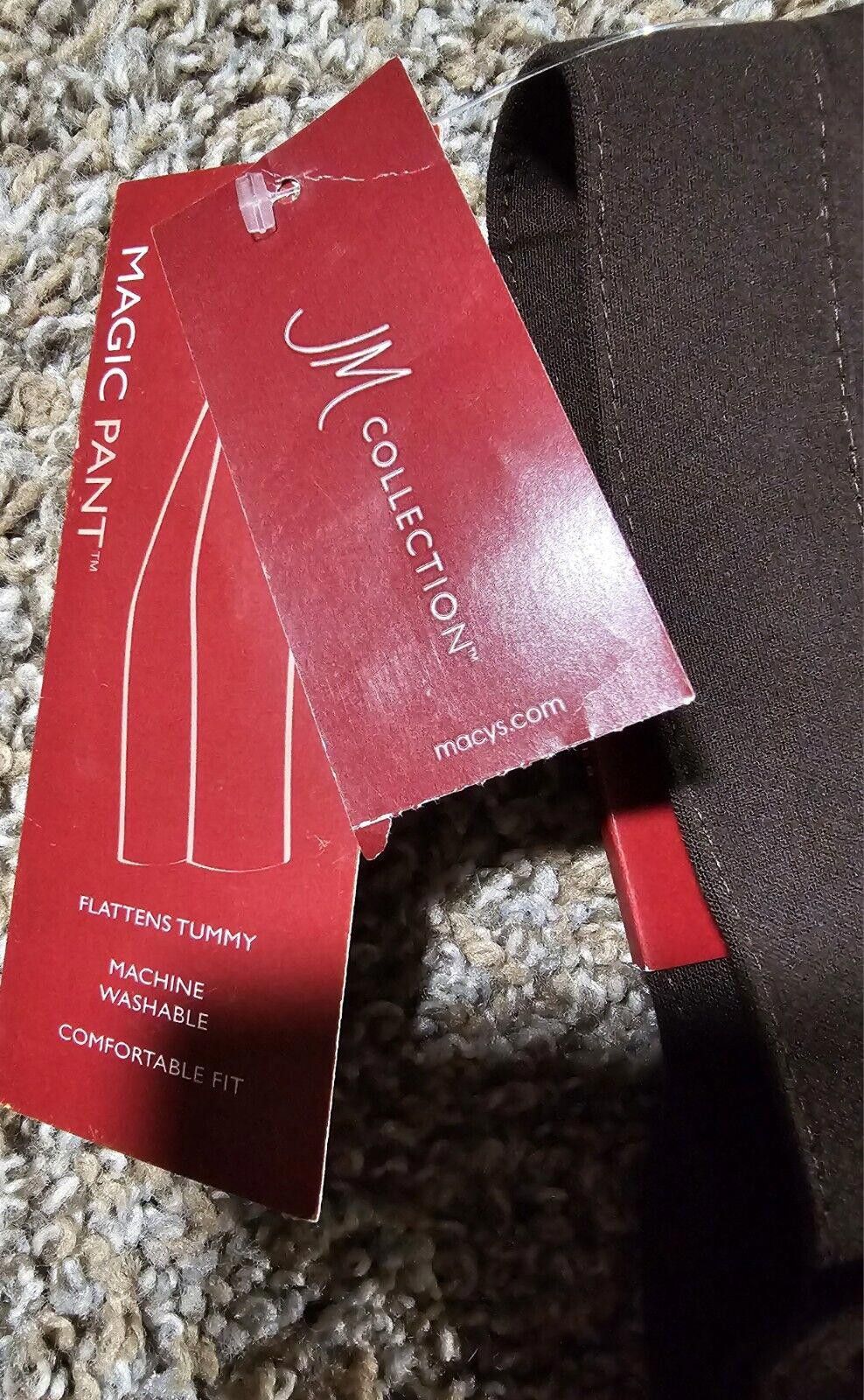 Designer NWT JM Collection Trouser Chocolate Brown 8 Macys MAGIC PANT Size 30" / US 8 / IT 44 - 3 Thumbnail