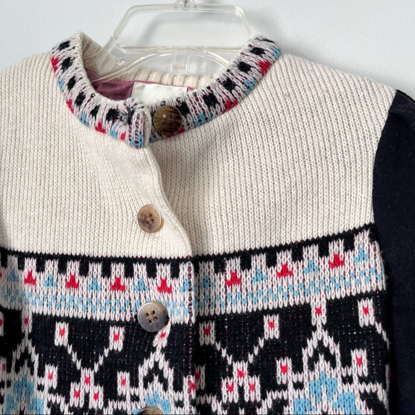 Anthropologie Anthropologie Buckhaven Fairisle Sweater jacket Elevenses Size XS / US 0-2 / IT 36-38 - 5 Thumbnail