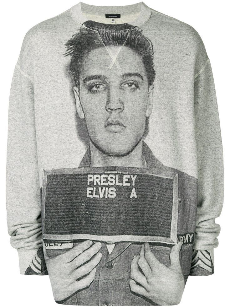 R13 Elvis Mugshot Sweatshirt Medium Size M / US 6-8 / IT 42-44 - 2 Thumbnail
