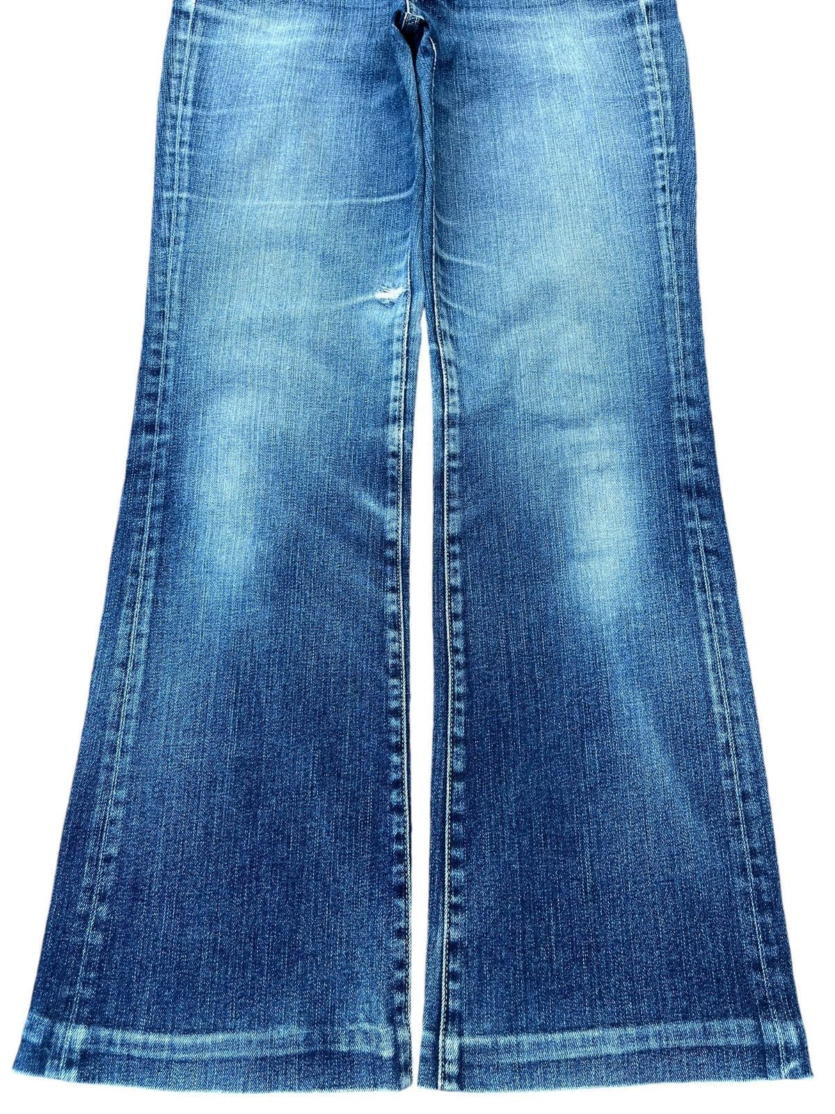 Japanese Brand × Jun Takahashi × Uniqlo Vintage Y2K Japanese Brand Blue Faded Washed Flare Jeans Size US 30 / EU 46 - 5 Thumbnail