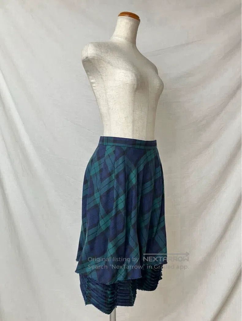 Comme des Garcons Comme Des Garcons size M Deconstructed tartan skirt Size 23" - 3 Thumbnail