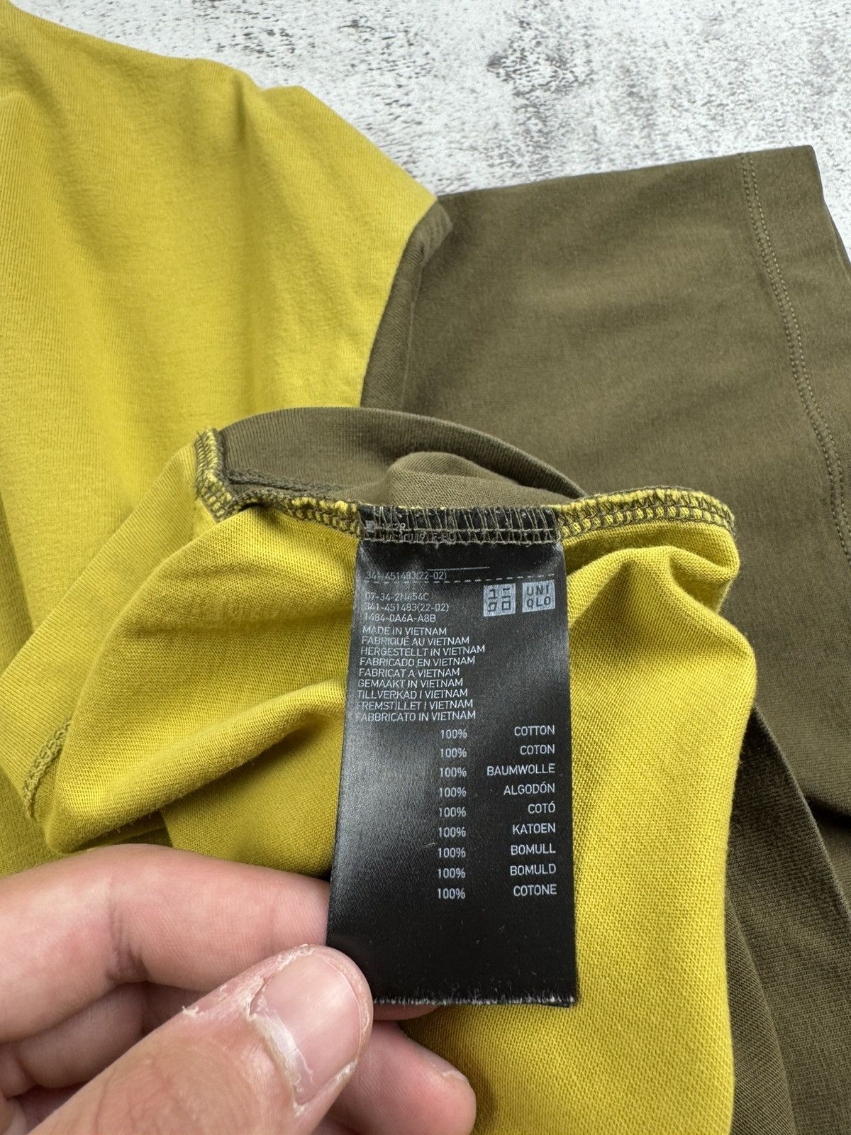 Marni × Uniqlo MARNI X UNIQLO Yellow Basic Blank Large Luxury Cotton Jersey Basic T-Shirt Tee Size US L / EU 52-54 / 3 - 9 Thumbnail