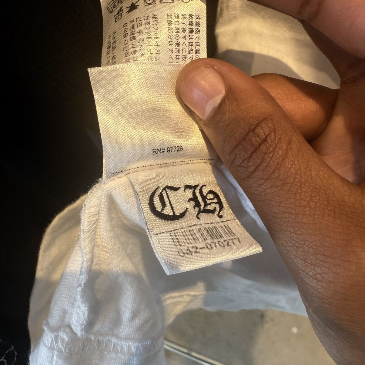 Chrome Hearts Chrome Hearts Scroll Logo Tee Size US L / EU 52-54 / 3 - 8 Thumbnail