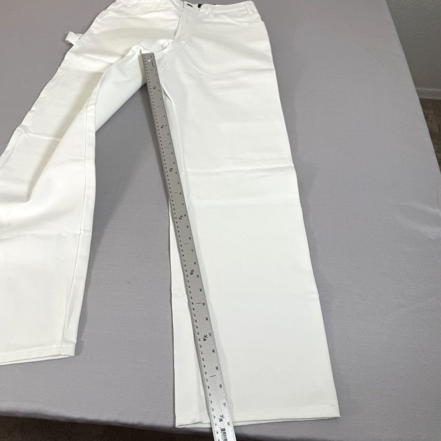 Dickies Dickies Pants Mens 32x32 White Canvas Carpenter Painter Relaxed Fit Workwear Size US 32 / EU 48 - 3 Thumbnail