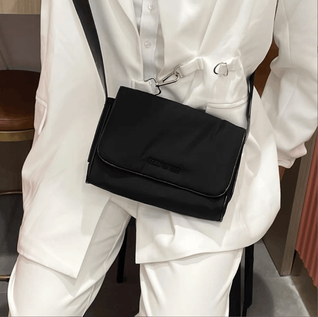 Fear Of God Plaque Shell Crossbody Bag in Black, Men's