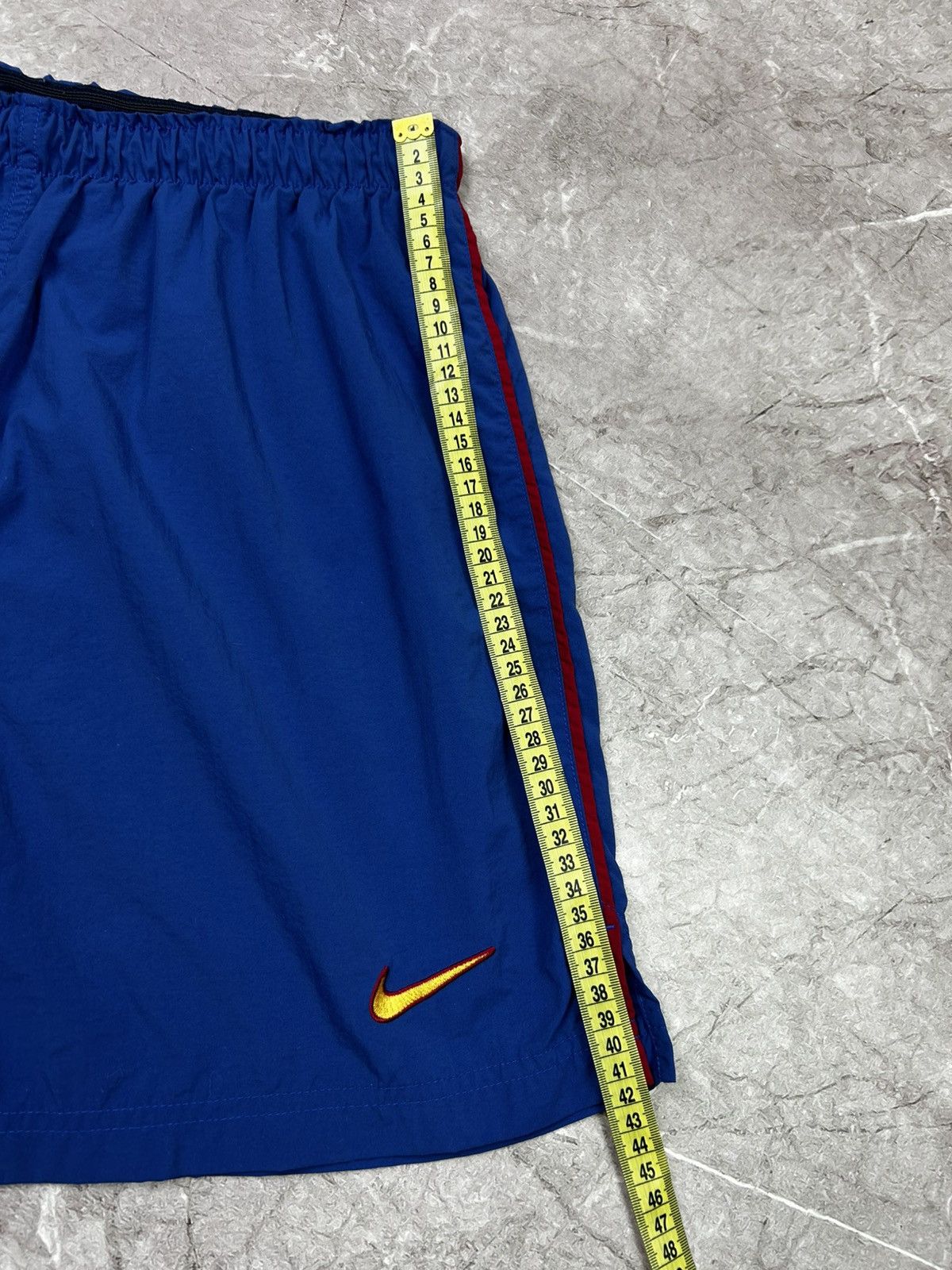 Nike × Vintage Nike Nylon Barcelona Vintage football shorts Size US 32 / EU 48 - 10 Thumbnail