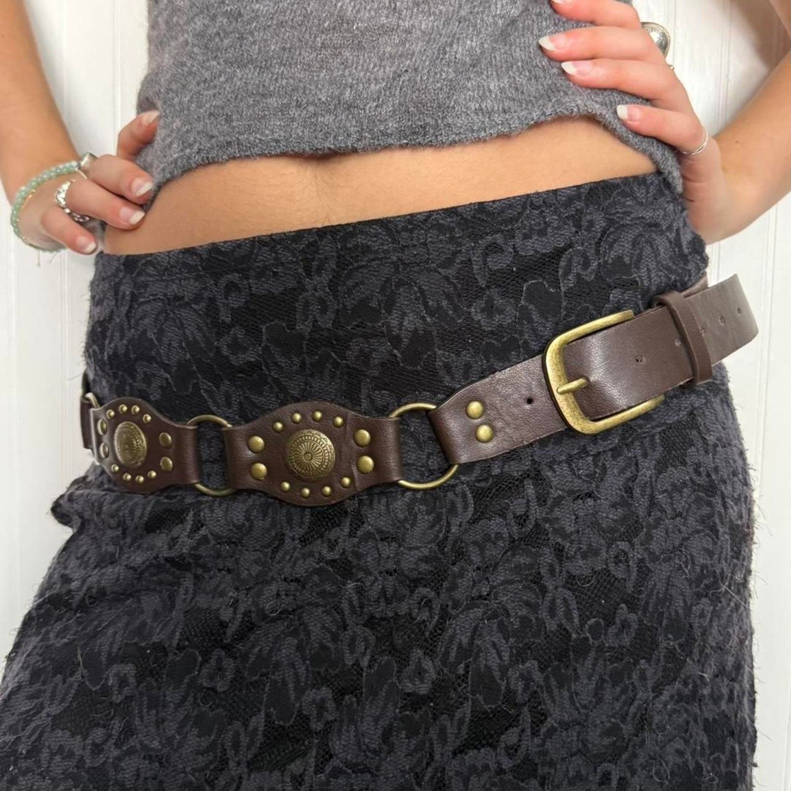 Other Brown vegan leather boho gold WMNS1 Size ONE SIZE - 2 Thumbnail