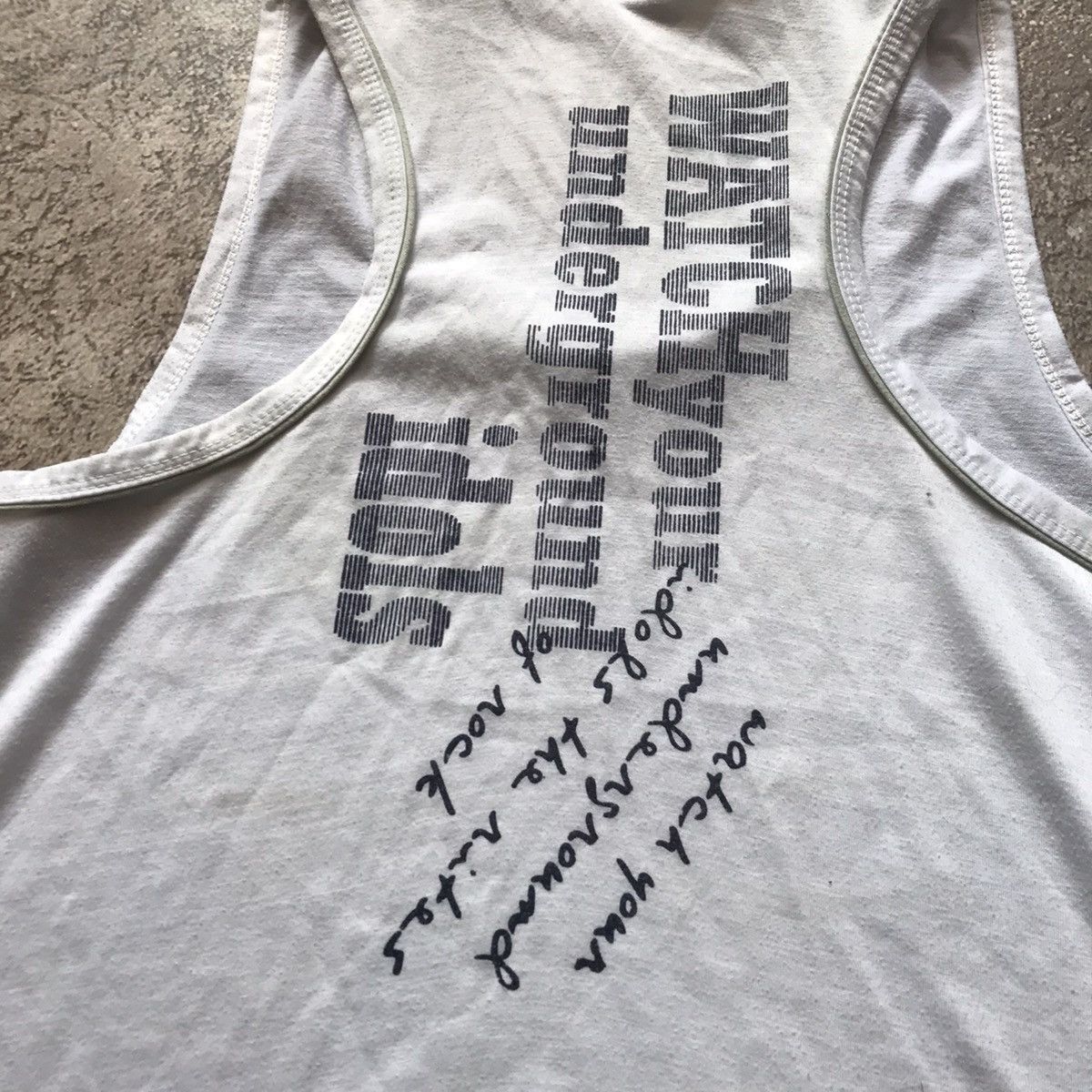 Vintage Vintage Y2K Underground Graphic Tank Top Streetwear Washed L Size US L / EU 52-54 / 3 - 4 Thumbnail