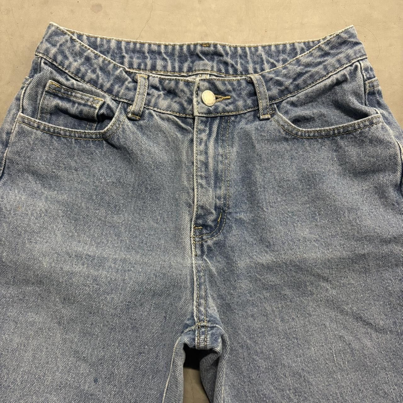 Vintage Crazy Vintage Y2K Super Baggy Wideleg Medium Wash Denim Jeans! Size US 28 / EU 44 - 2 Thumbnail