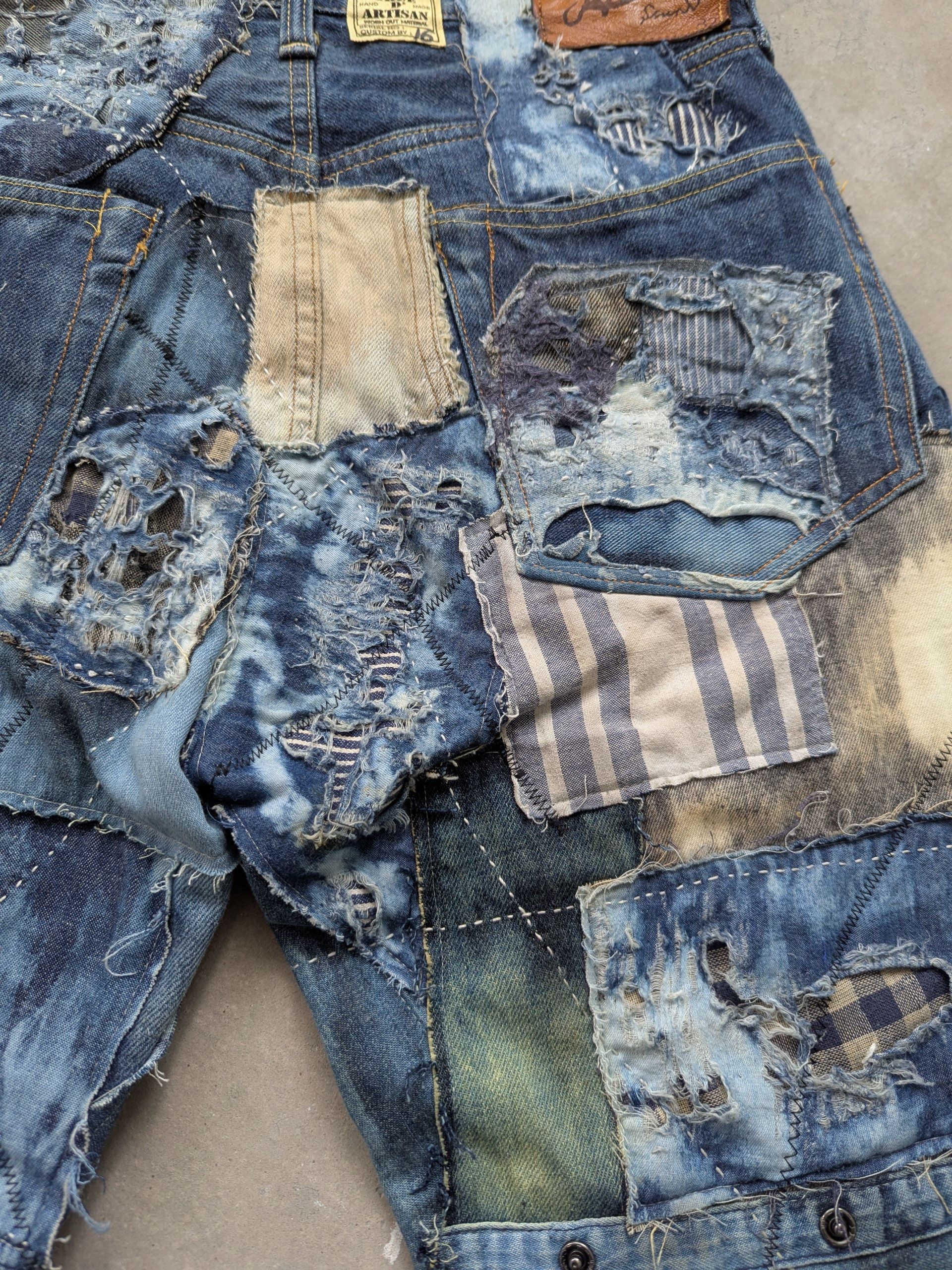 Japanese Brand × Kapital × Kapital Kountry NEED GONE ❌ Kapital Kountry Boro Reconstructed Patchwork Size US 31 - 15 Thumbnail