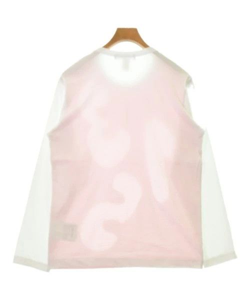 Comme des Garcons SHIRT T-Shirts Cotton Long Sleeve Number Pattern White x Pink Size US M / EU 48-50 / 2 - 2 Thumbnail