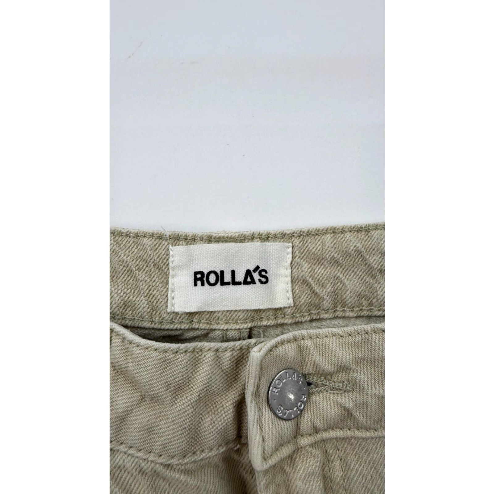 Rolla's VINTAGE Rolla's Heidi Jeans Womens 29 Aussie 11 Khaki High Rise Loose Straight Wide Leg Denim Size 29" - 5 Thumbnail