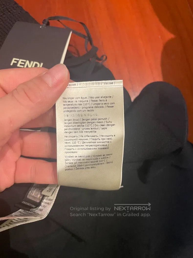 Fendi Fendi Long Skirt, Made in Italy, Classic Black, Gathered D Size 25" / US 0 / IT 36 - 7 Thumbnail