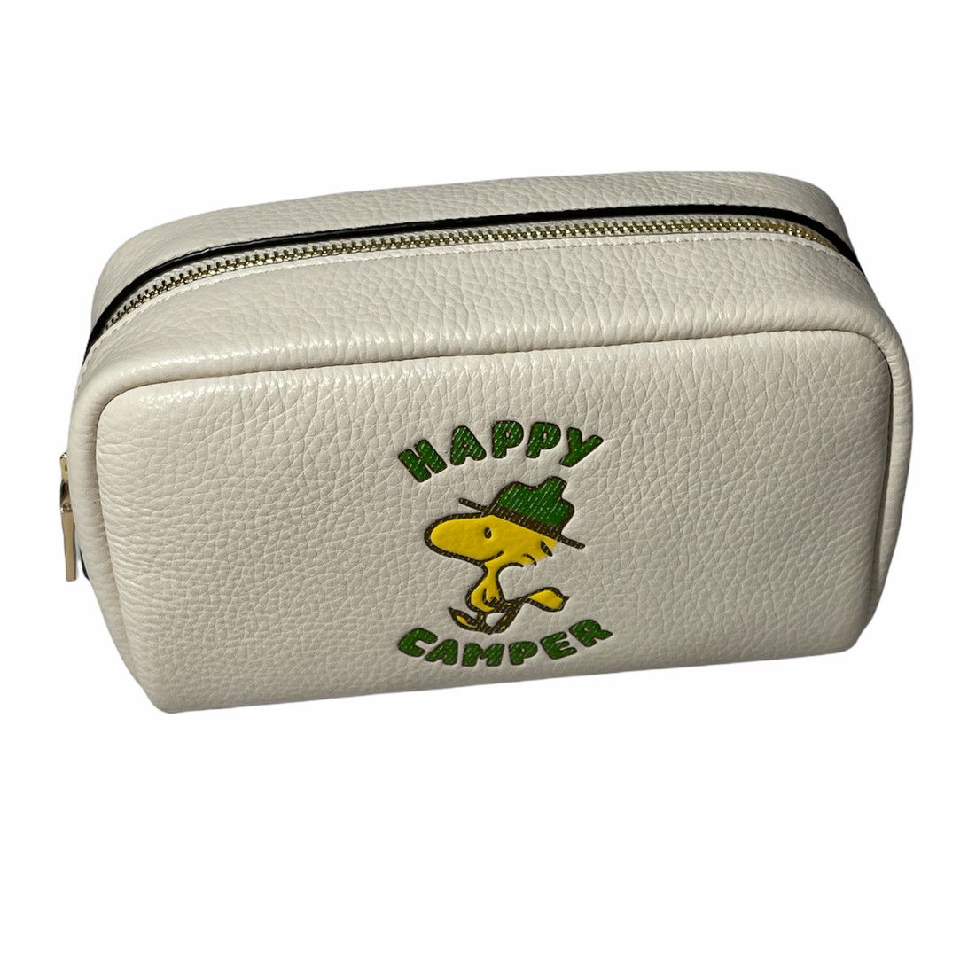 image of Coach X Peanuts Small Boxy Cosmetic Case W/ Woodstock New in White, Men's