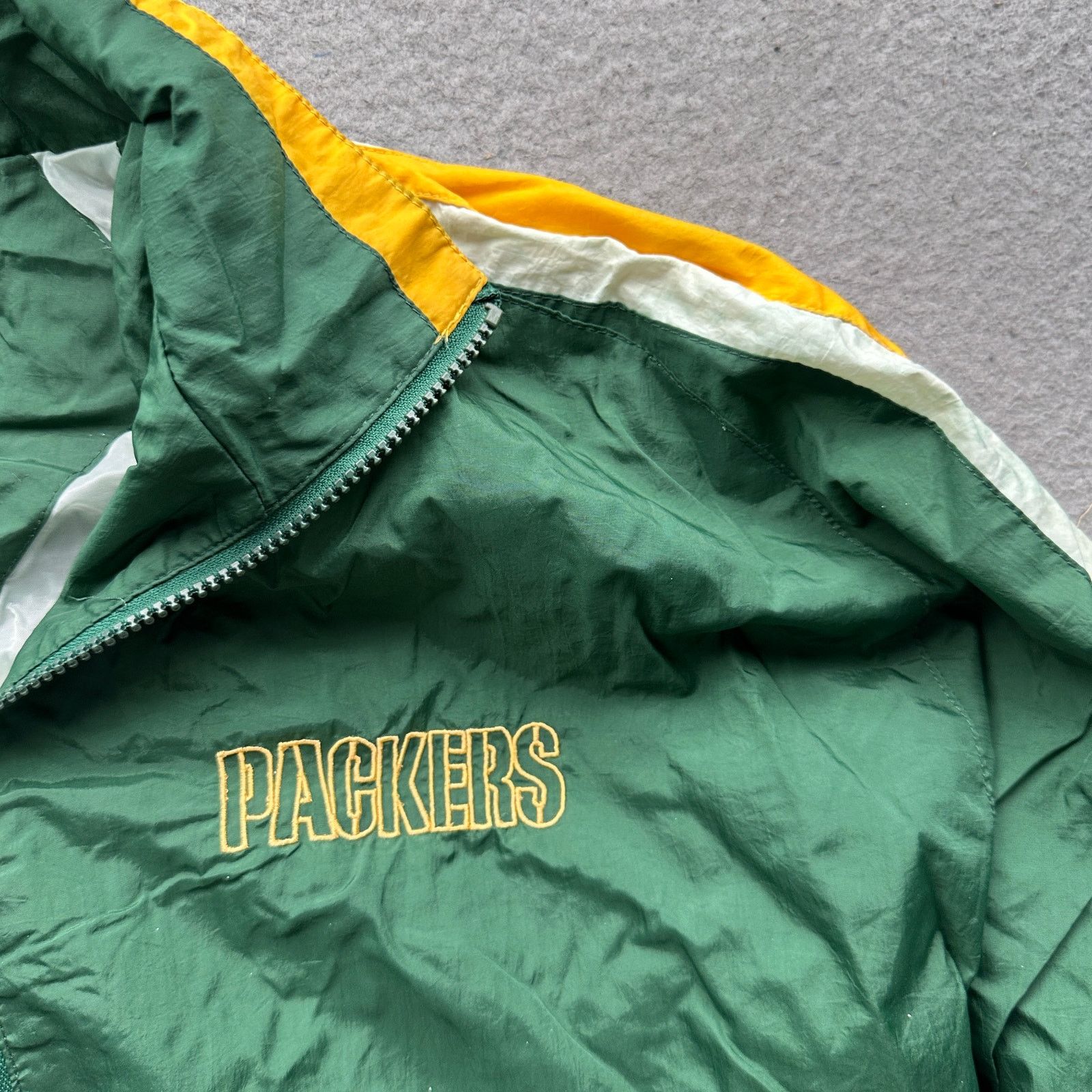 Starter VTG 90s Starter Green Bay Packers Windbreaker Jacket Large Size US L / EU 52-54 / 3 - 7 Thumbnail