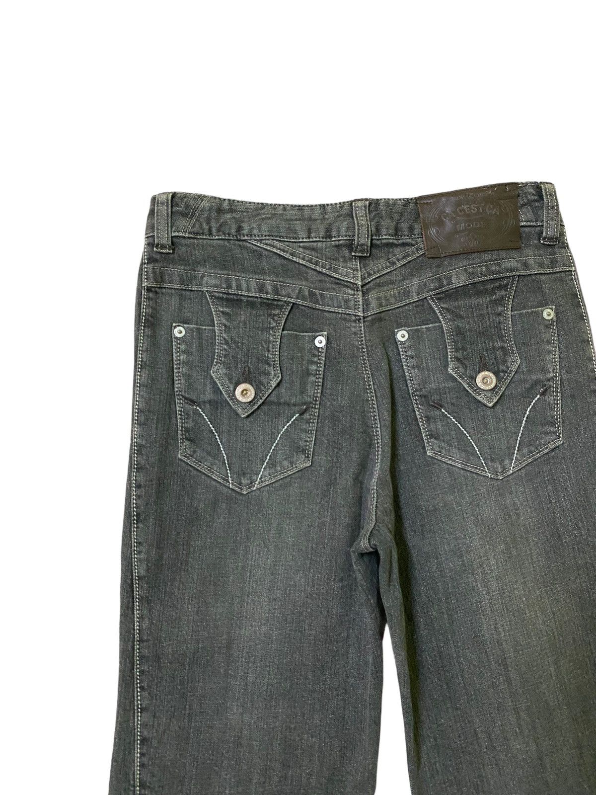 If Six Was Nine × Japanese Brand × Vintage Flared Comme Ci Comme Ca Bootcut Denim Jeans Size US 27 - 12 Thumbnail