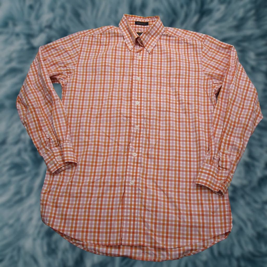 Pendleton Pendleton Shirt Mens S Orange Plaid Button Up Bridgeport Casual Outdoor Vintage Size US S / EU 44-46 / 1 - 1 Thumbnail