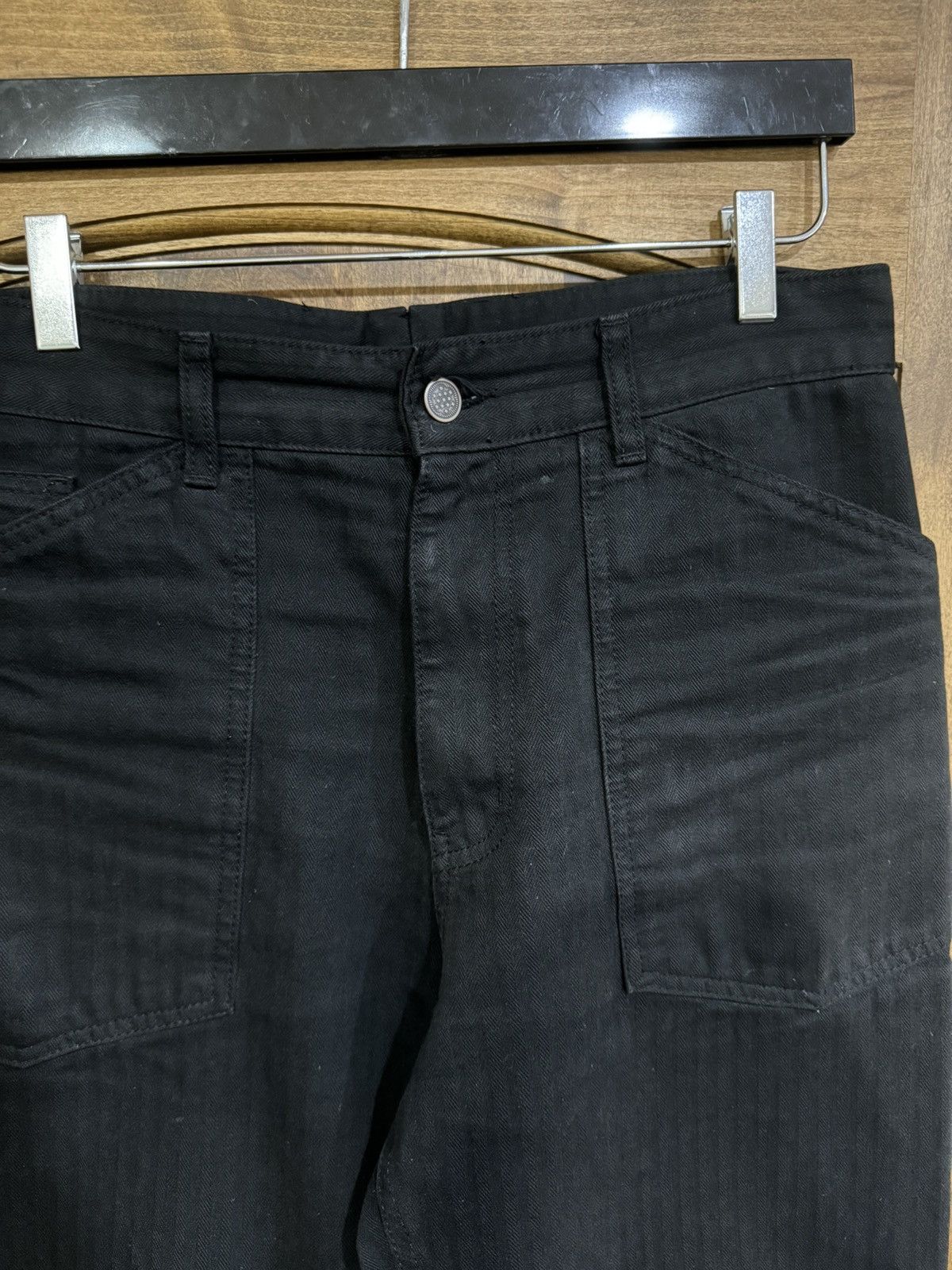 Uniform Bridge Uniform Bridge Herringbone HBT Fatigue Baker Pants Black Size US 30 / EU 46 - 16 Thumbnail