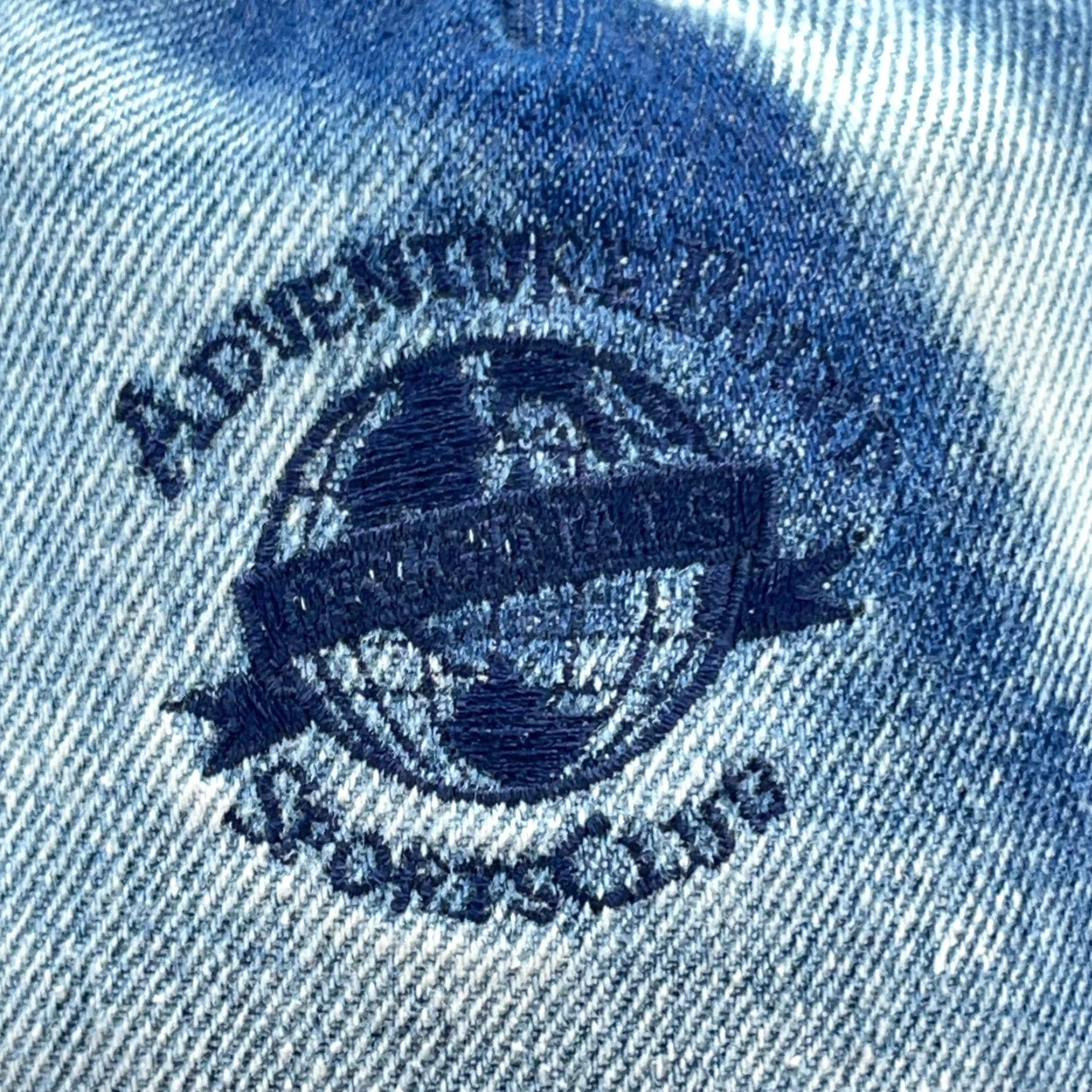 Vintage Vintage Adventure Bound Denim Snapback Hat Men One Size Blue 80s90s USA Classic Outdoor Size ONE SIZE - 2 Thumbnail