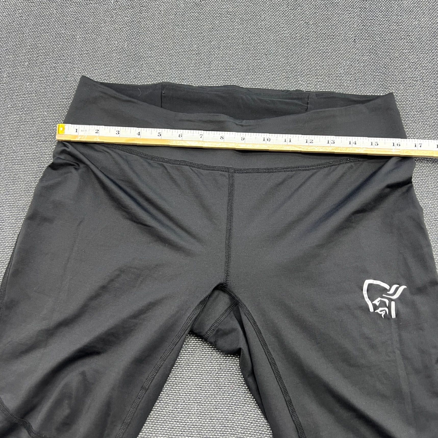 Vintage Norrona Bitihorn Womens Pants L Stretch Elastic Compression Black Tights Size 36" / US 14 / IT 50 - 7 Thumbnail