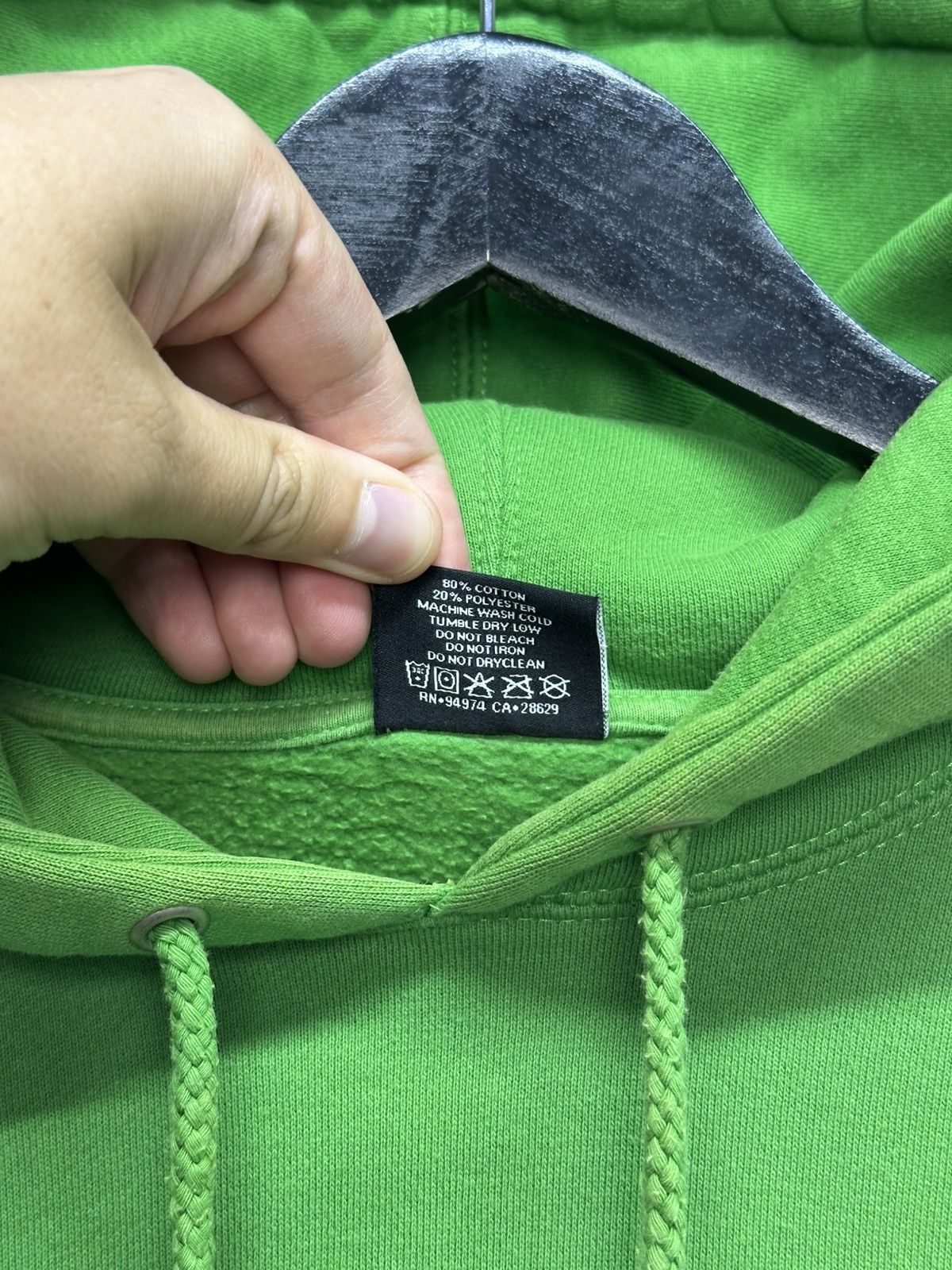 Stussy Vintage Stussy Big Logo Hoodie Boxy Green Y2K Size US M / EU 48-50 / 2 - 10 Thumbnail