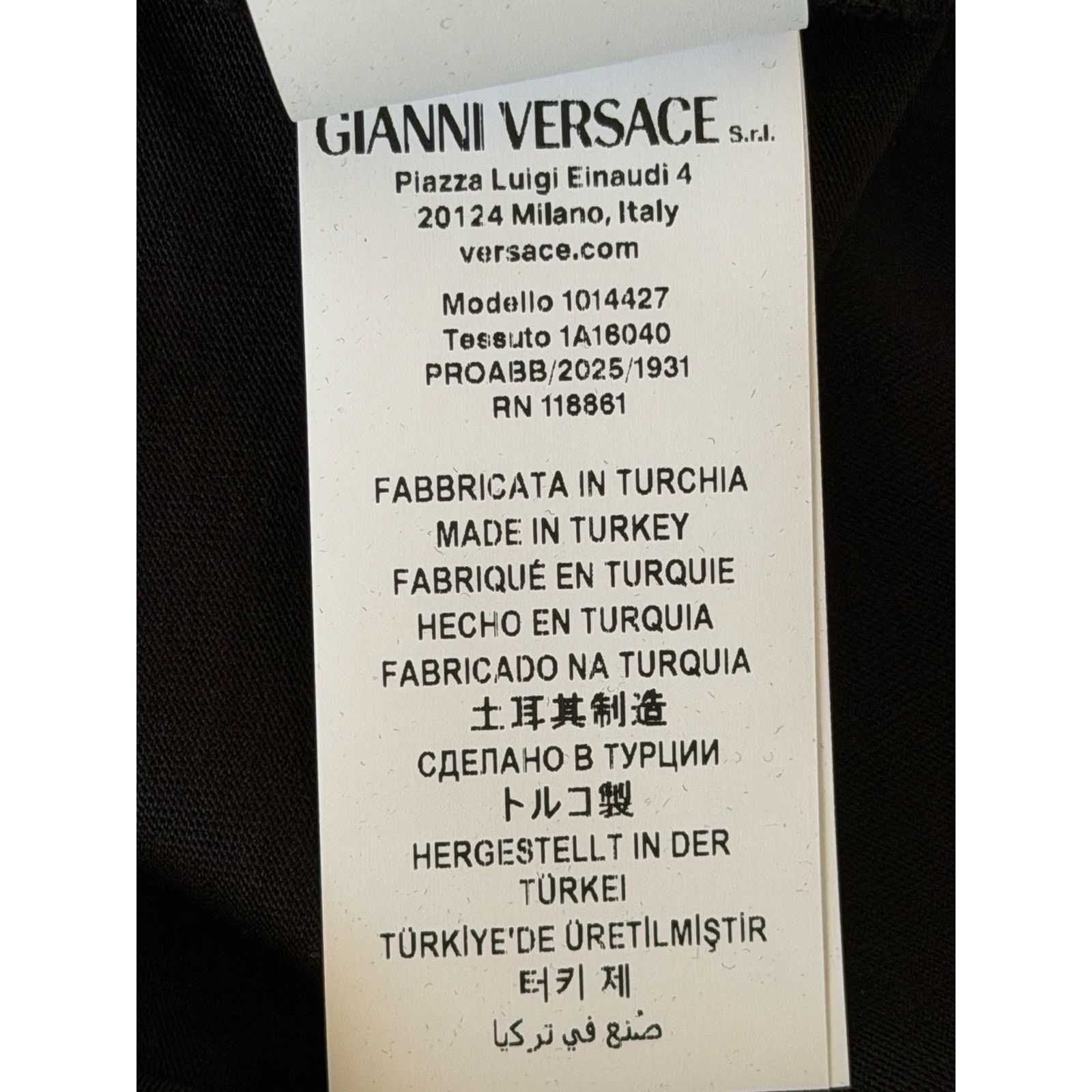Versace Versace Print Cotton Jersey T-Shirt Black/White M 1014427 Size US M / EU 48-50 / 2 - 7 Thumbnail