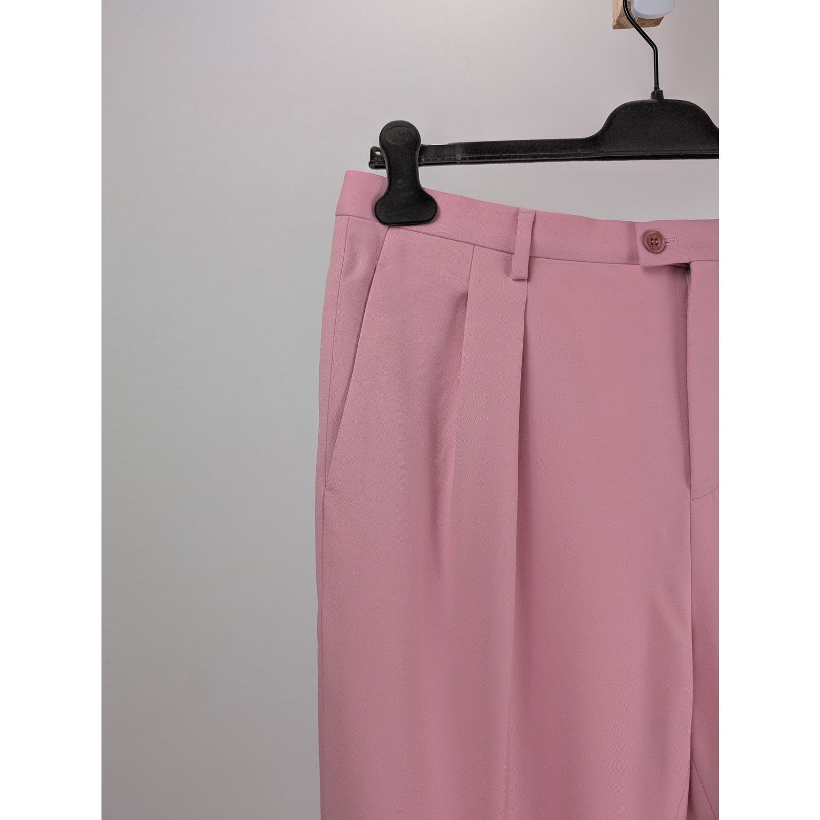 Saint Laurent Paris o1rshd1 Pantalon Constructed Barathea Pant Trouser in Rose Size US 36 / EU 52 - 4 Thumbnail