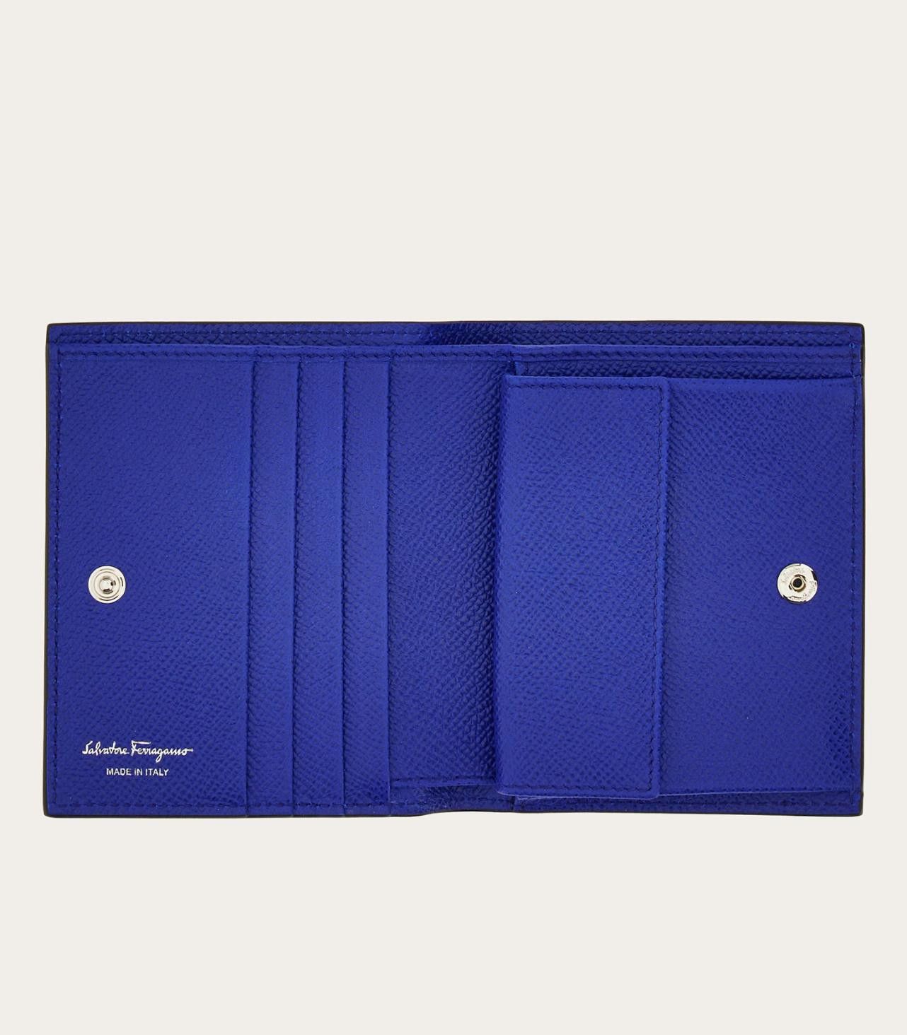 Salvatore Ferragamo o1s1rm0924 Size: OS / Leather Wallet in Blue Size ONE SIZE - 5 Thumbnail