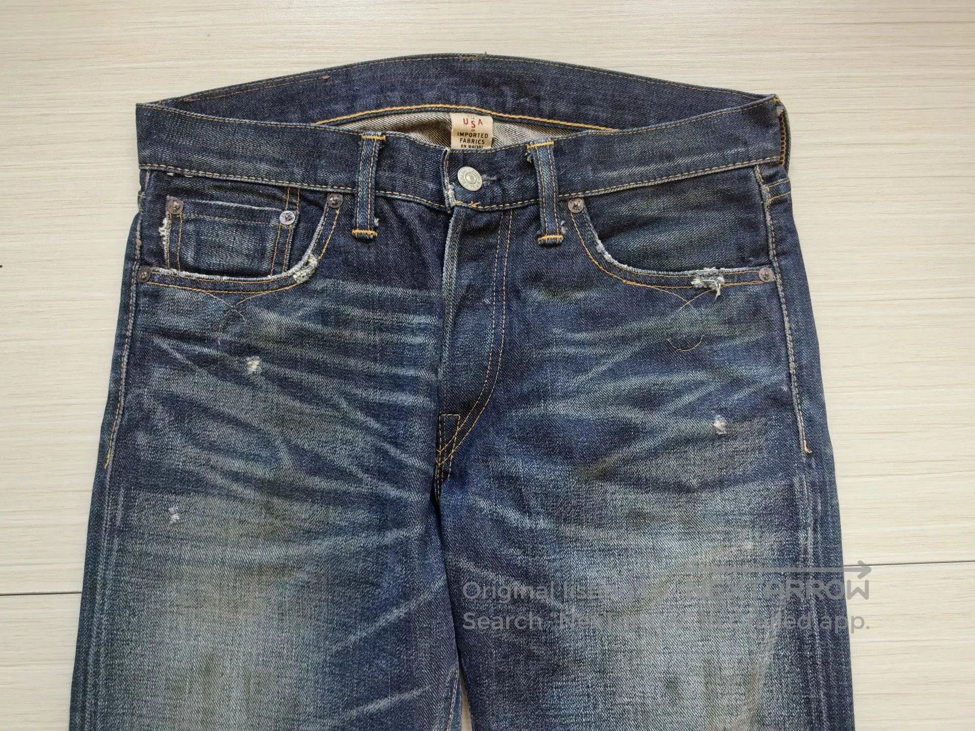 RRL Ralph Lauren Early RRL Slim Bootcut Jeans. Size US 30 / EU 46 - 7 Thumbnail