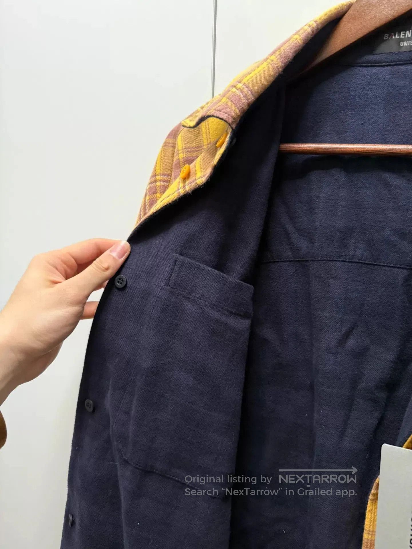 Balenciaga Multi Plaid Long Sleeve Button-Up Shirt. Size US XXS / EU 40 - 3 Thumbnail