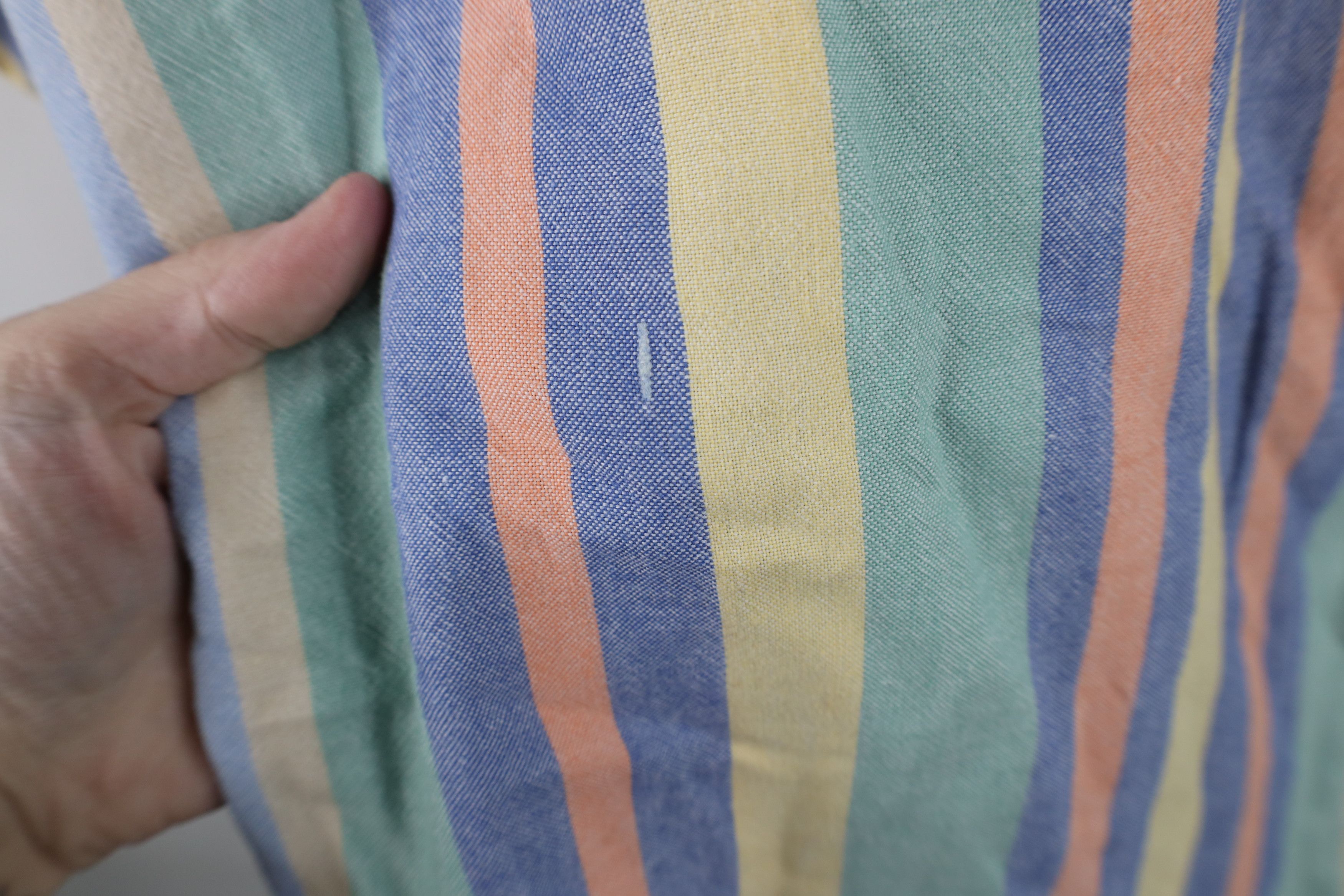 Vintage Vintage 90s Streetwear Striped Collared Button Down Shirt Size US XL / EU 56 / 4 - 11 Thumbnail