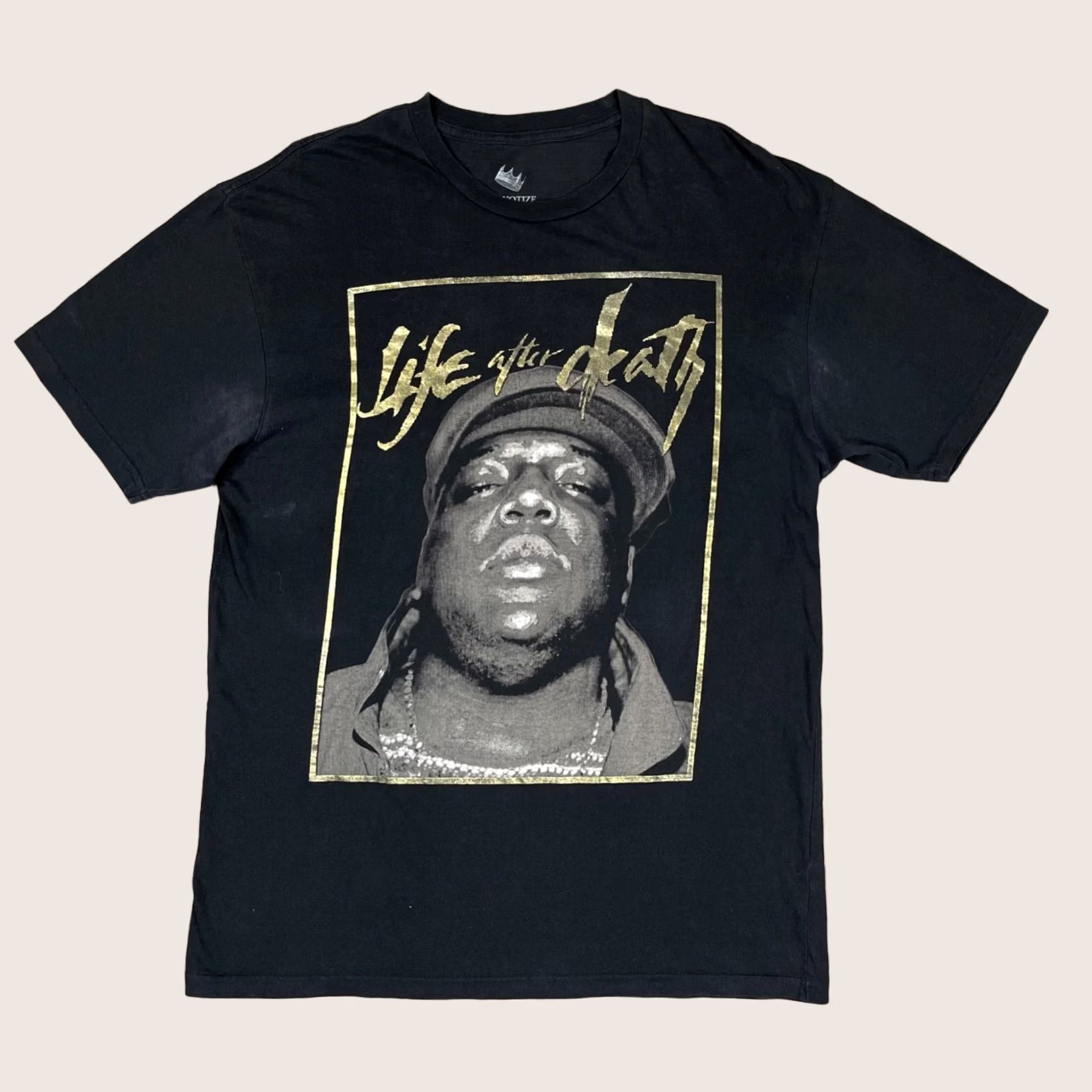 Vintage Notorious BIG Shirt Mens L Black Short Sleeve Crew Neck Hypnotize Graphic Tee Hip Hop Rap Size US L / EU 52-54 / 3 - 1 Thumbnail