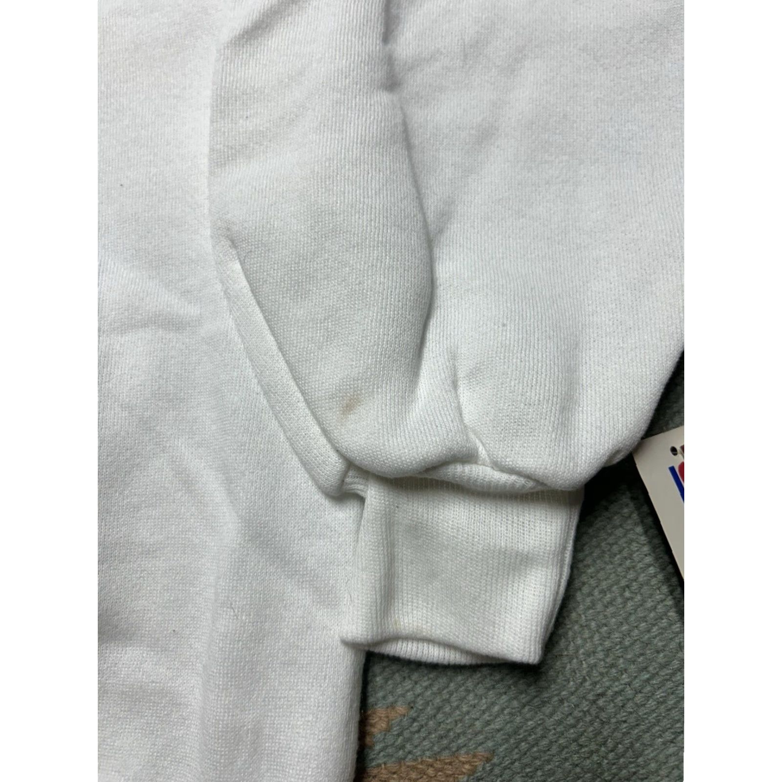 Jerzees VINTAGE 80s Jerzees Russell Sweatshirt Crewneck White Deadstock NWT XXL Men Pullover Size US XXL / EU 58 / 5 - 2 Thumbnail