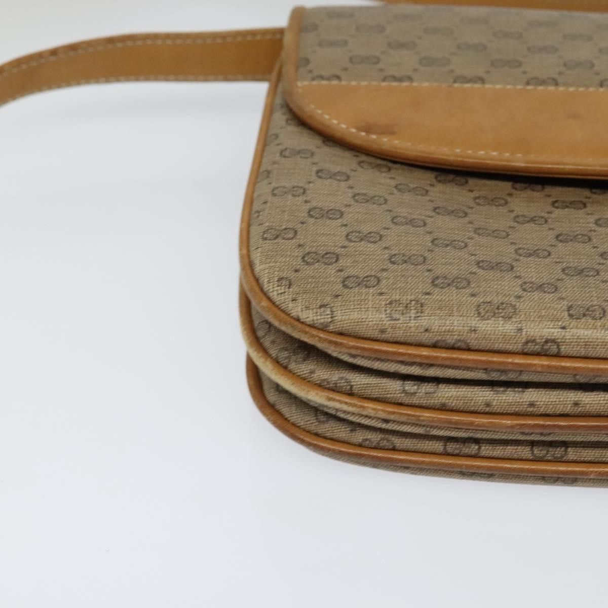 Gucci GUCCI Micro GG Supreme Shoulder Bag Pvc Brown Gold 004 106 Size ONE SIZE - 10 Thumbnail