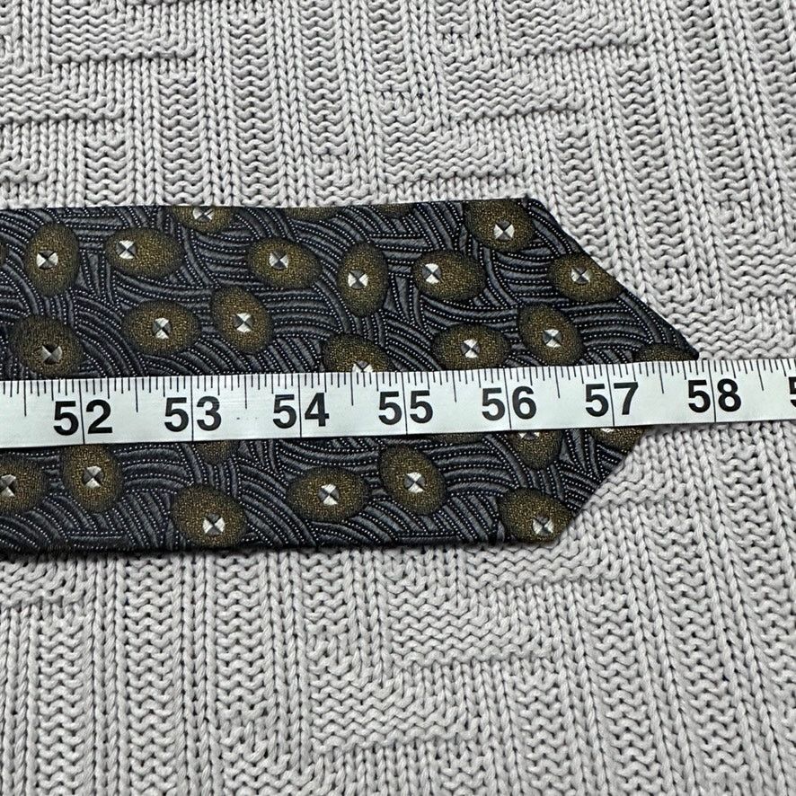 Alexander Julian Alexander Julian gray green abstract silk tie Size ONE SIZE - 4 Thumbnail