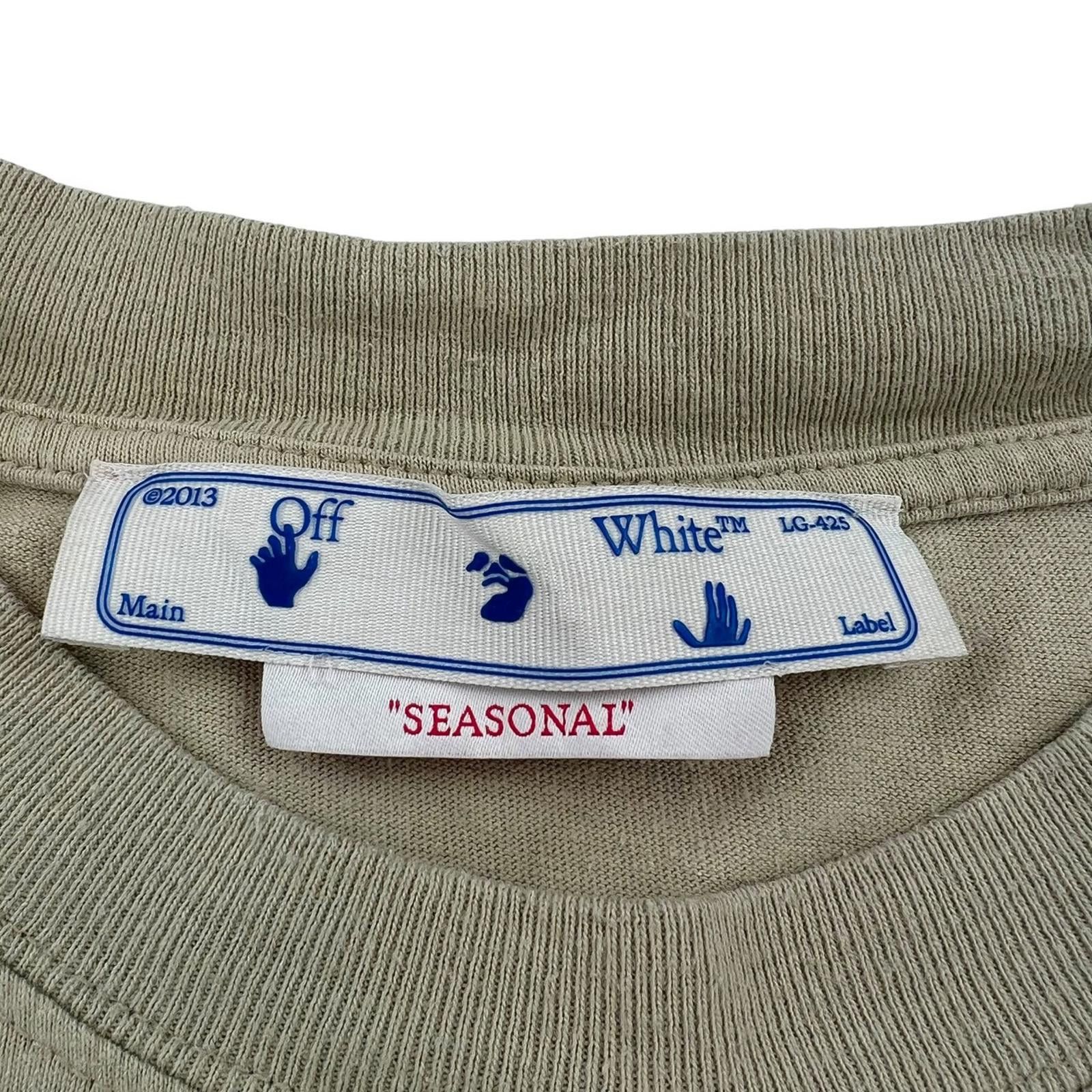 Off-White Off-White Caravaggio Arrows Beige T Shirt Size US S / EU 44-46 / 1 - 6 Thumbnail