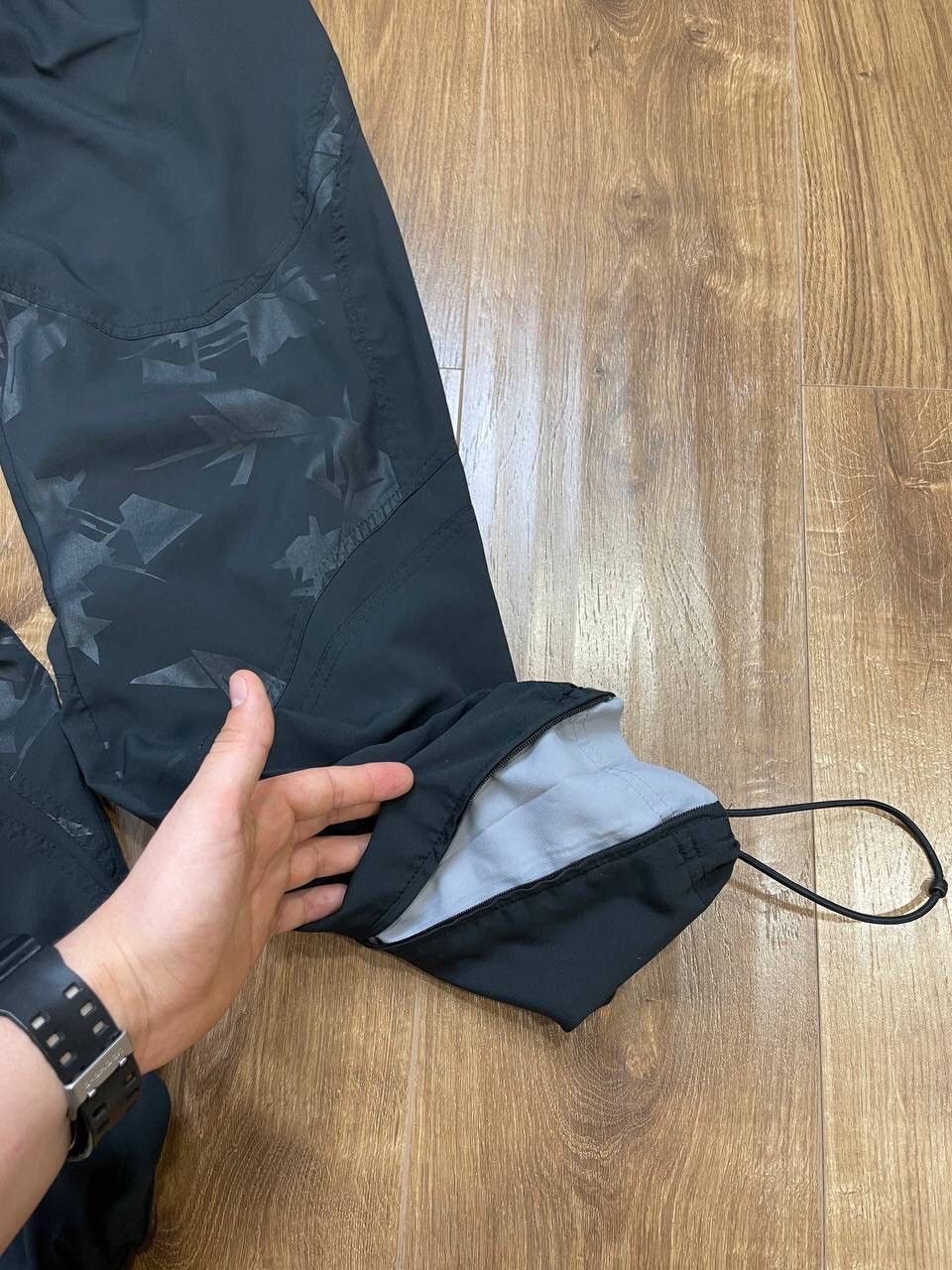 Nike × Vintage Vintage Nike Y2K Style 90’s Black Nylon Drill Pants Joggers Size US 32 / EU 48 - 8 Thumbnail