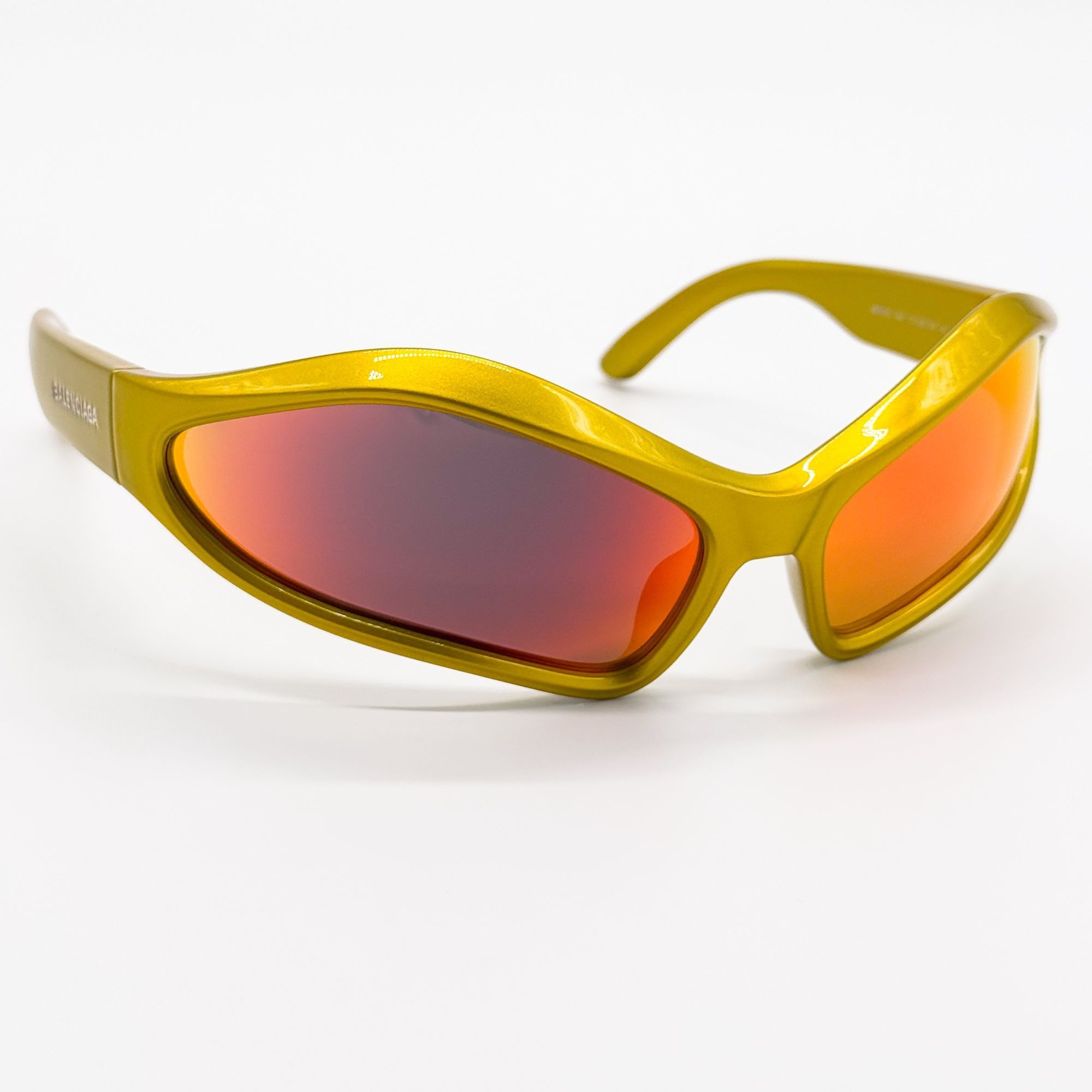 Balenciaga NEW BALENCIAGA BB0314S 004 SUNGLASSES YELLOW GEOMETRIC Size ONE SIZE - 6 Thumbnail