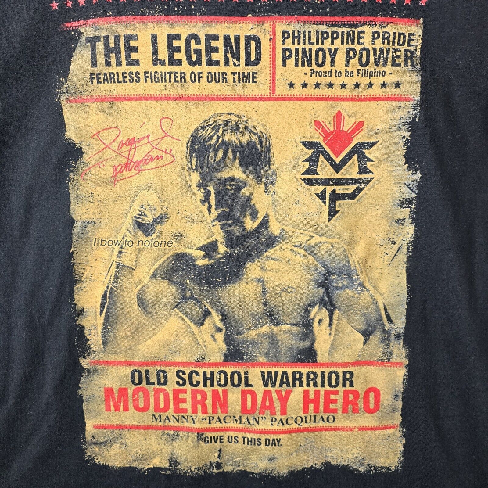 Other Manny Pacquiao Modern Hero Phillipines Size Medium Boxing Size US M / EU 48-50 / 2 - 3 Thumbnail