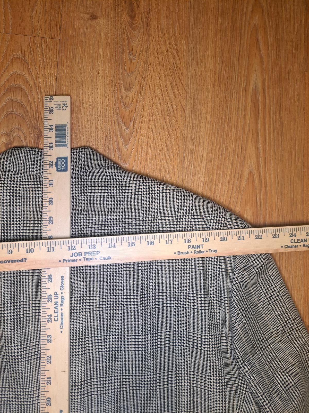 Polo Ralph Lauren Chaps Ralph Lauren Sport Coat Mens 48L Beige Glen Plaid Wool Size 48L - 11 Thumbnail