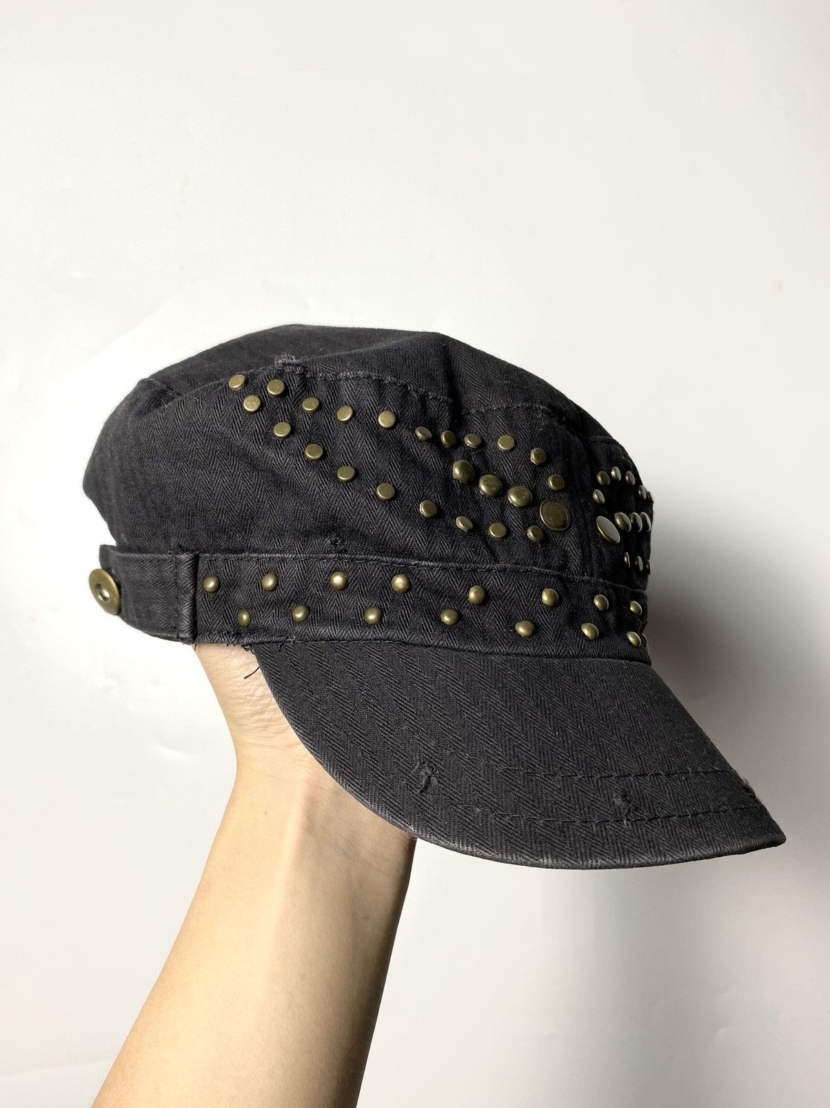 If Six Was Nine × Japanese Brand × KMRii studded cadet hat commando Size 30 - 1 Thumbnail
