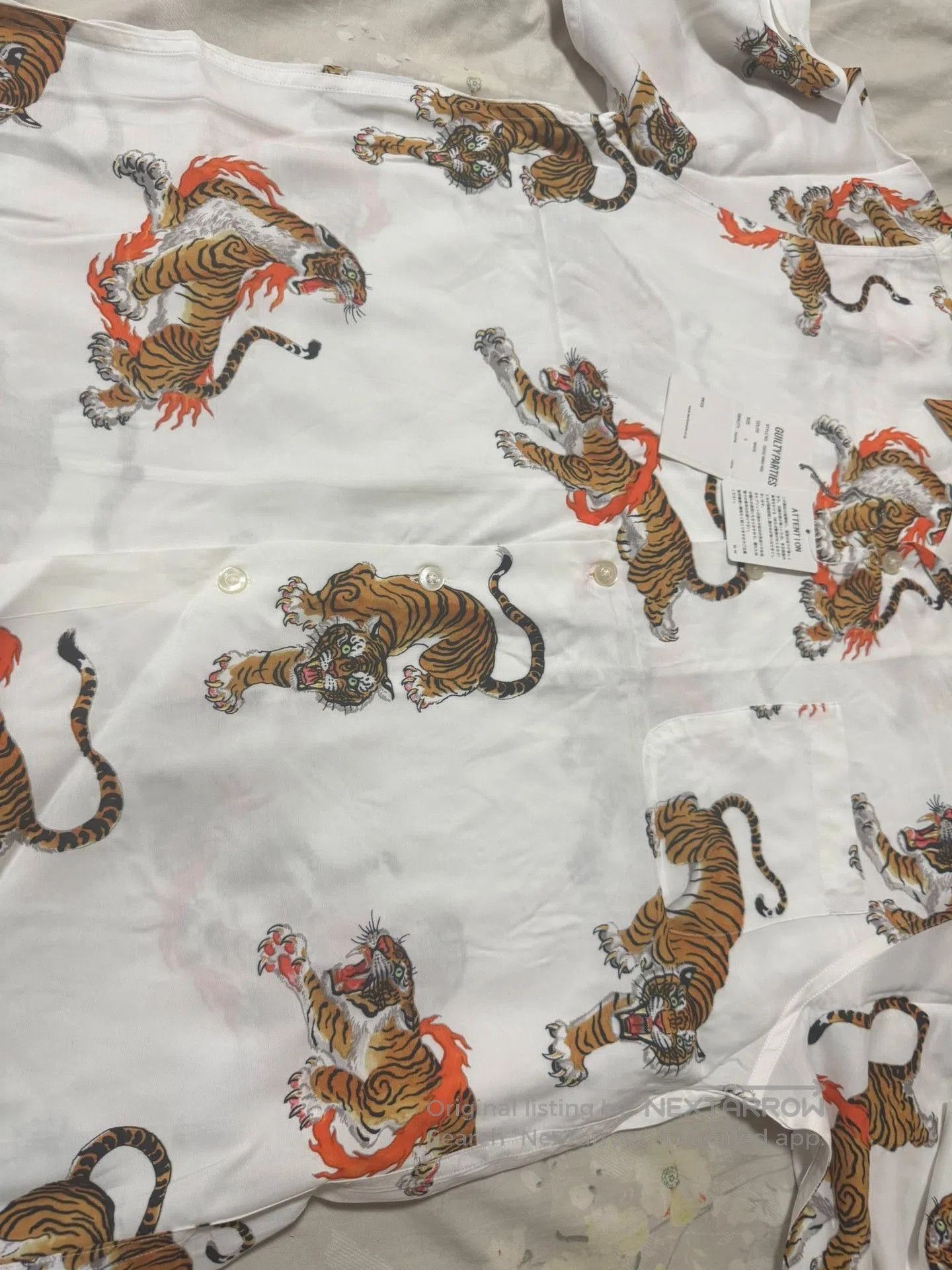 Wacko Maria Wacko Maria x Tim Lehi Flame Tiger Shirt. Size US S / EU 44-46 / 1 - 7 Thumbnail