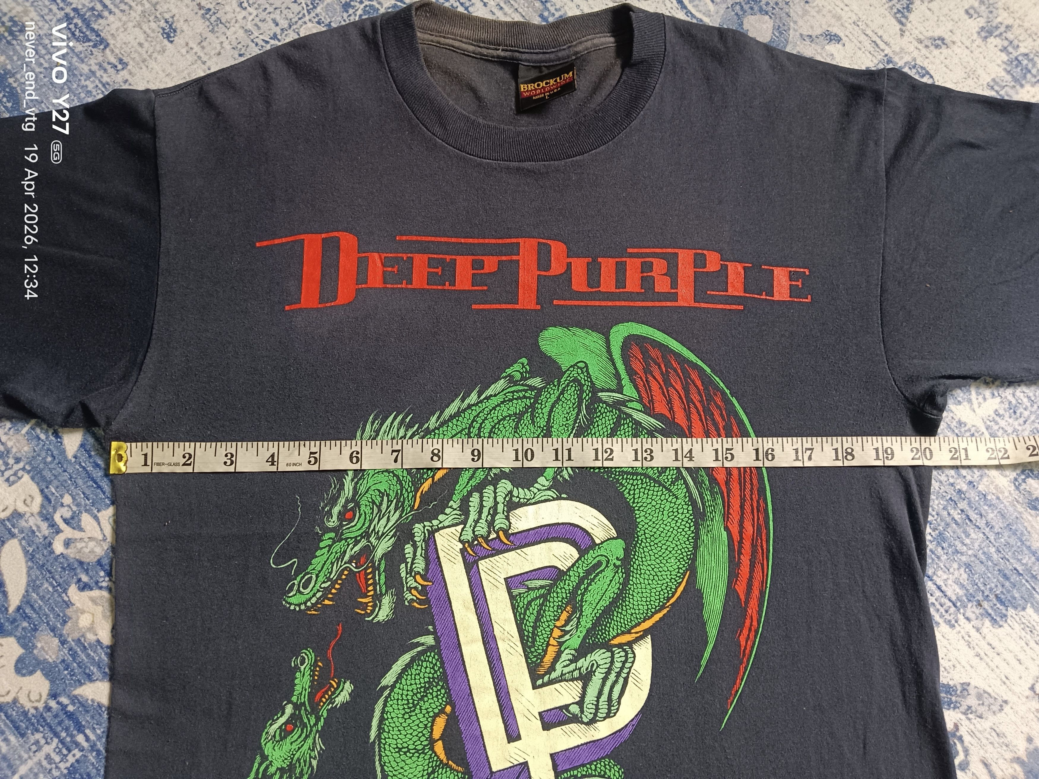 Vintage Vintage Deep Purple Tour Tee Size US L / EU 52-54 / 3 - 6 Thumbnail