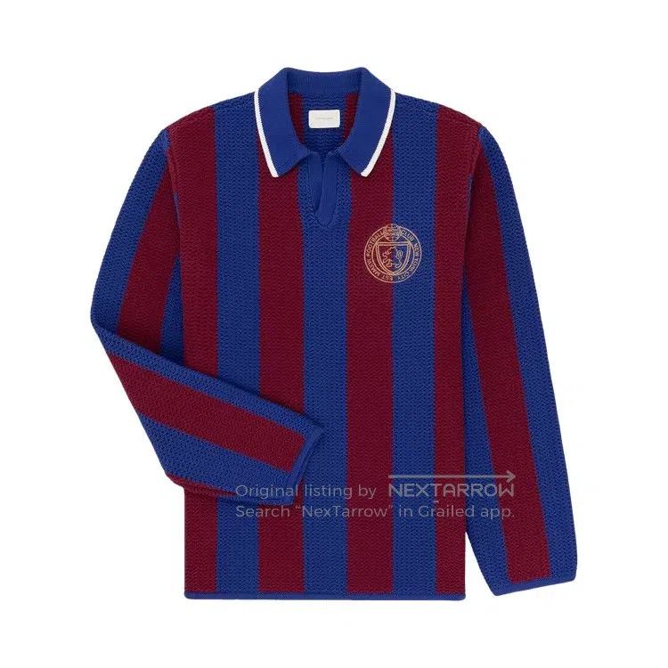 Aime Leon Dore Aime Leon Dore Knitted Striped Collar Soccer Jersey Size US M / EU 48-50 / 2 - 9 Thumbnail