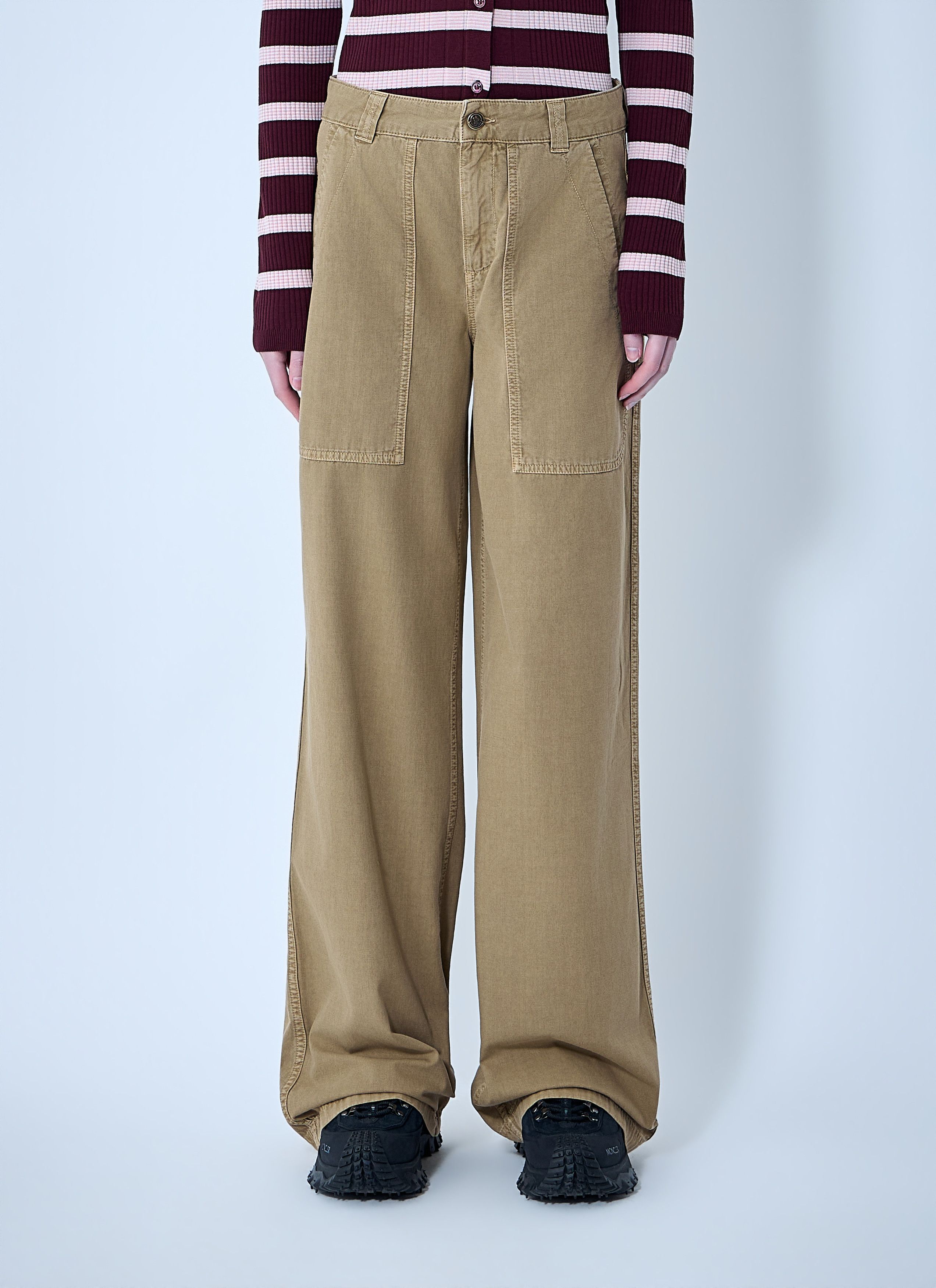 Moncler Utility Wide-Leg Trousers Size 28" / US 6 / IT 42 - 1 Thumbnail