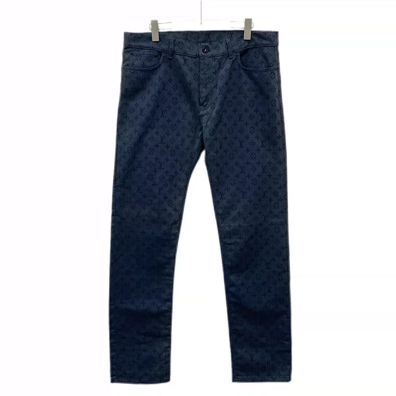 Louis Vuitton Louis Vuitton Blue logo presbyopic cotton casual denim tro Size US 36 / EU 52 - 1 Thumbnail